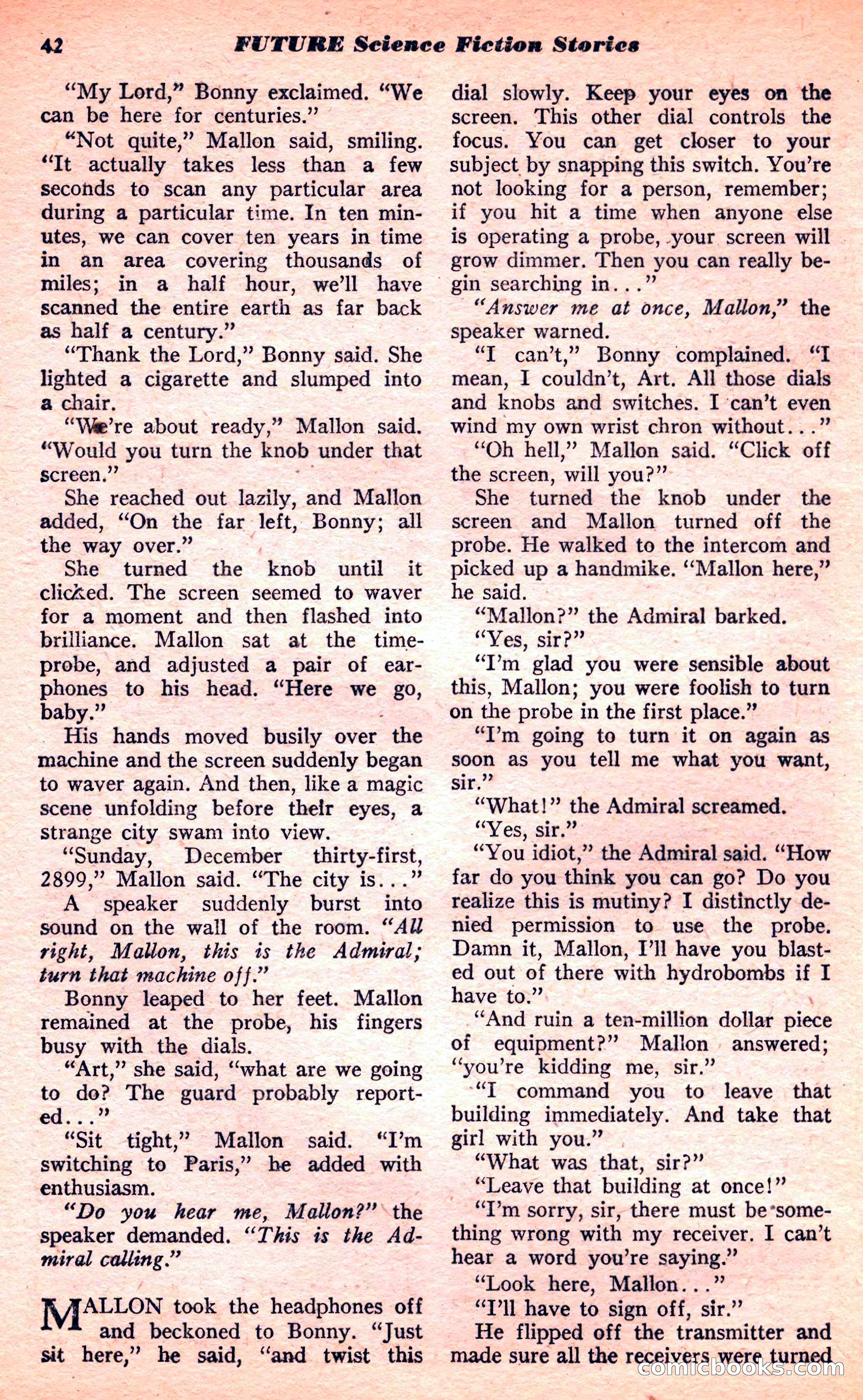 Future Science Fiction, March 1952 — page 42 of 101
