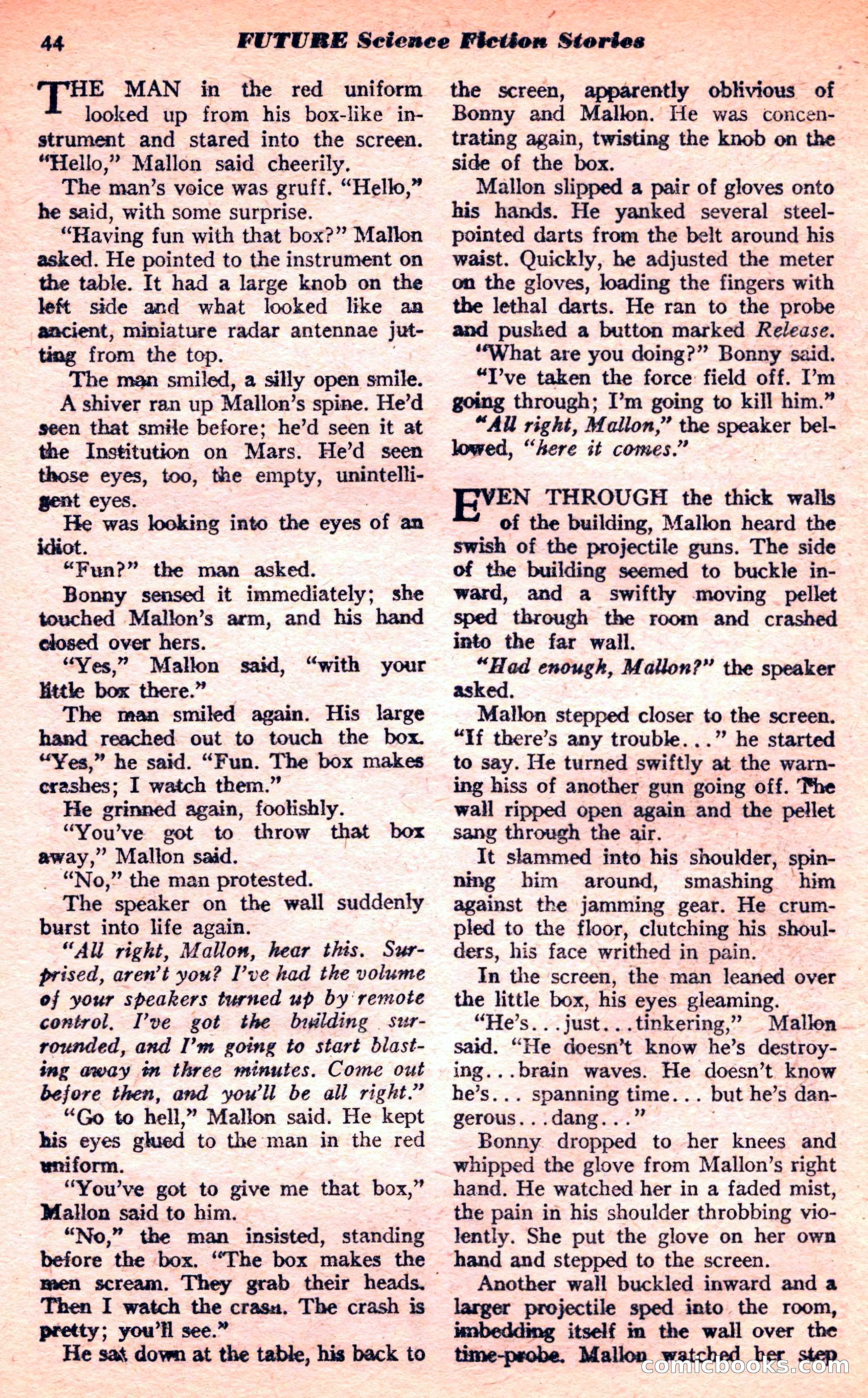 Future Science Fiction, March 1952 — page 44 of 101