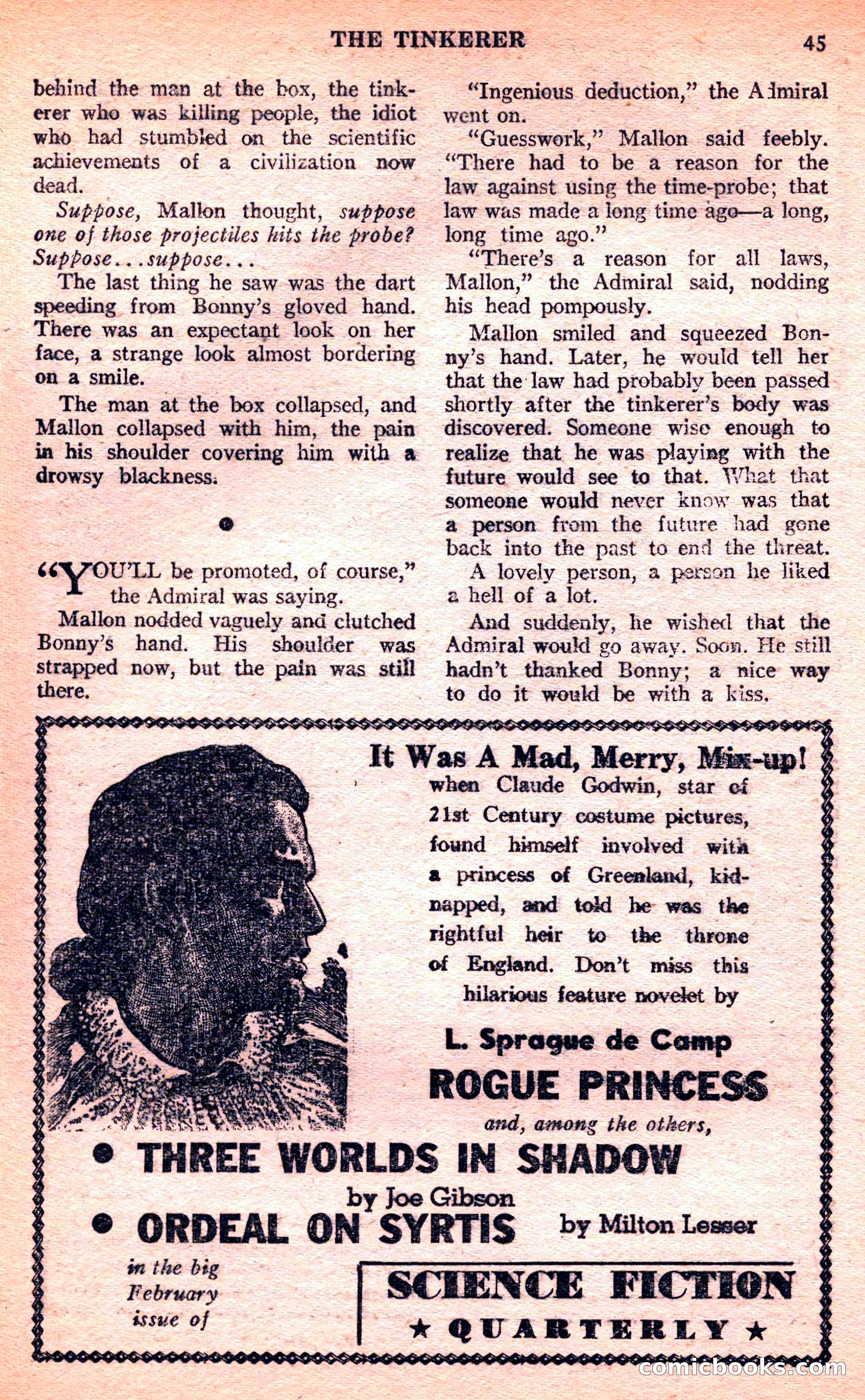 Future Science Fiction, March 1952 — page 45 of 101