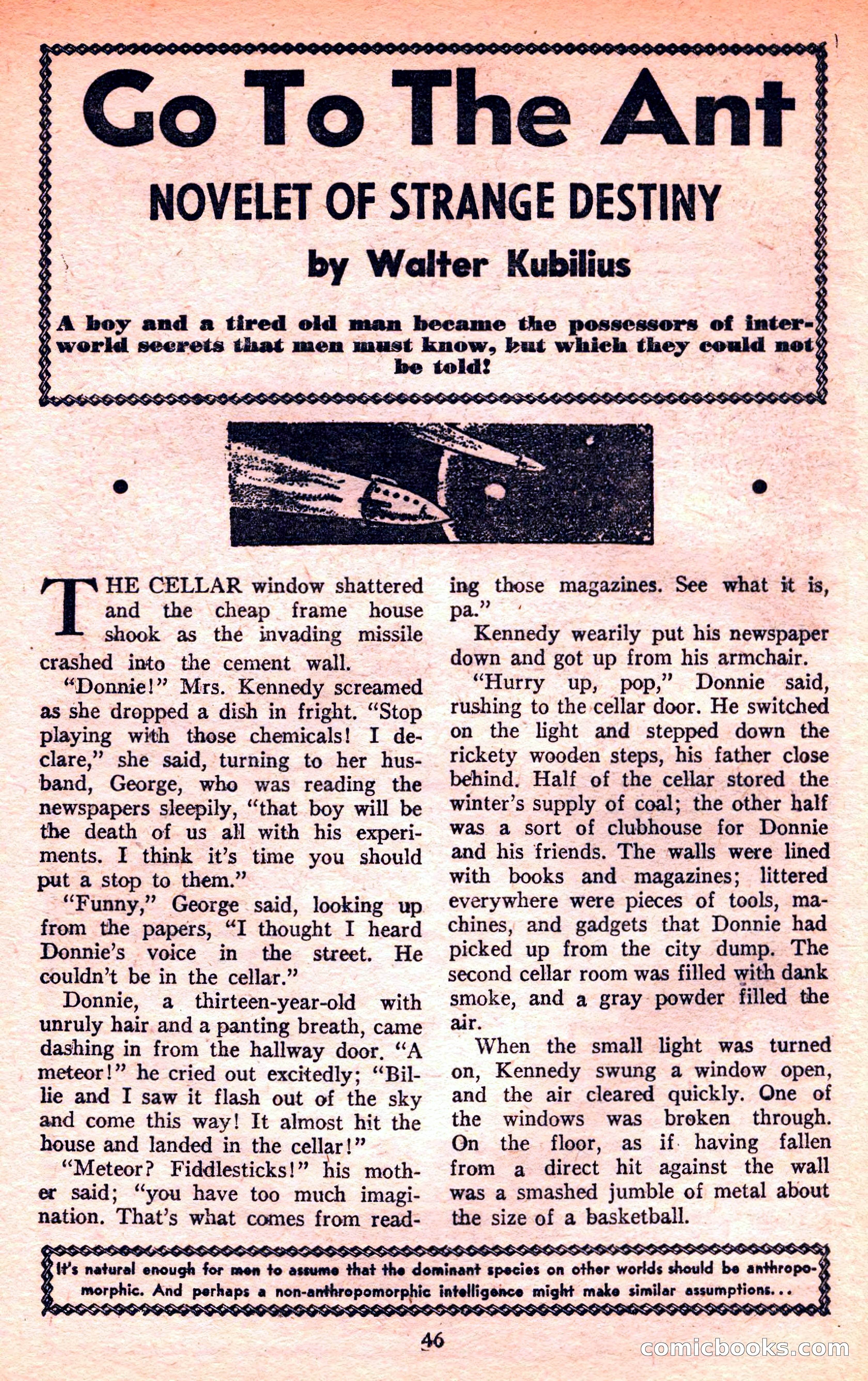 Future Science Fiction, March 1952 — page 46 of 101