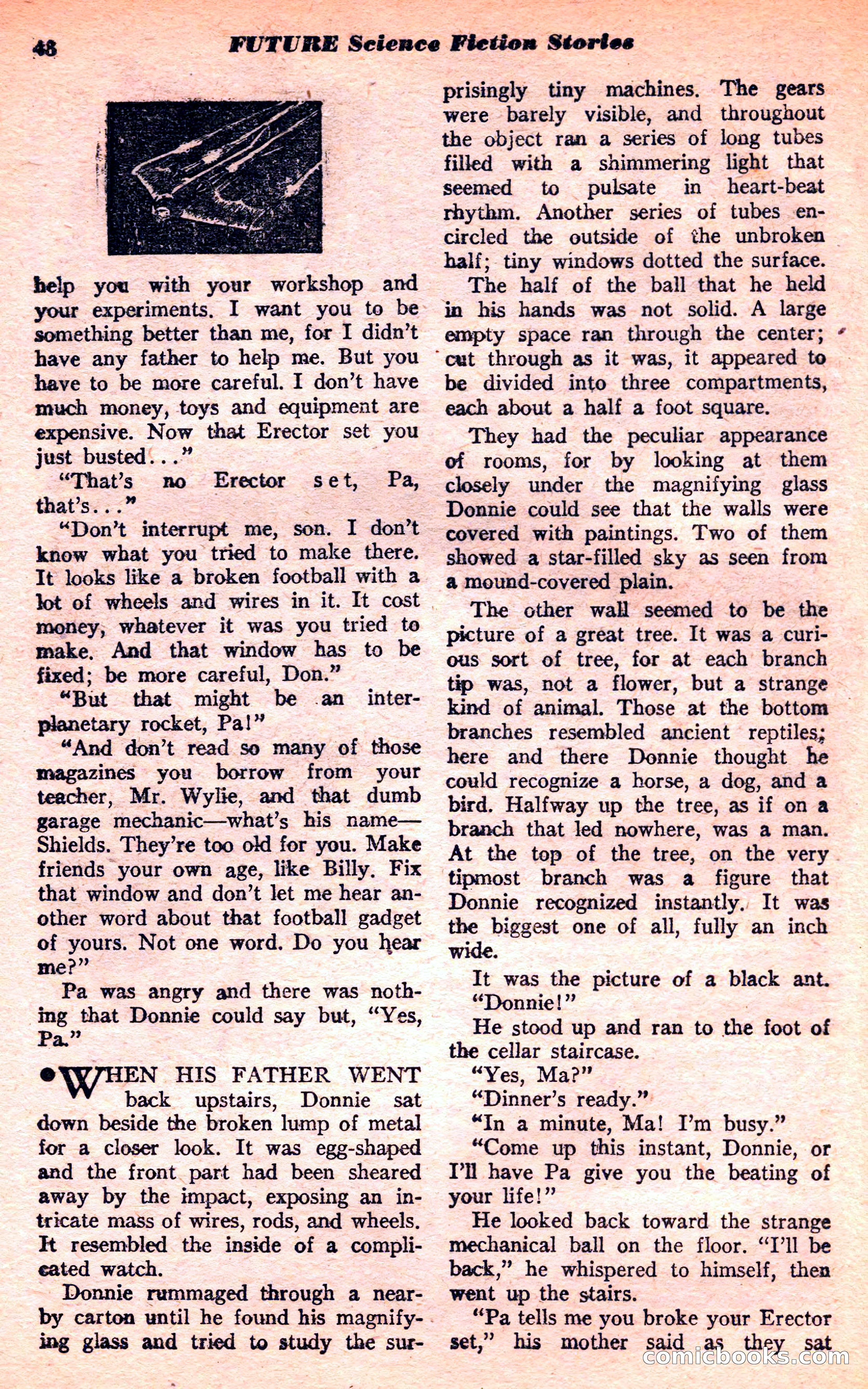 Future Science Fiction, March 1952 — page 48 of 101