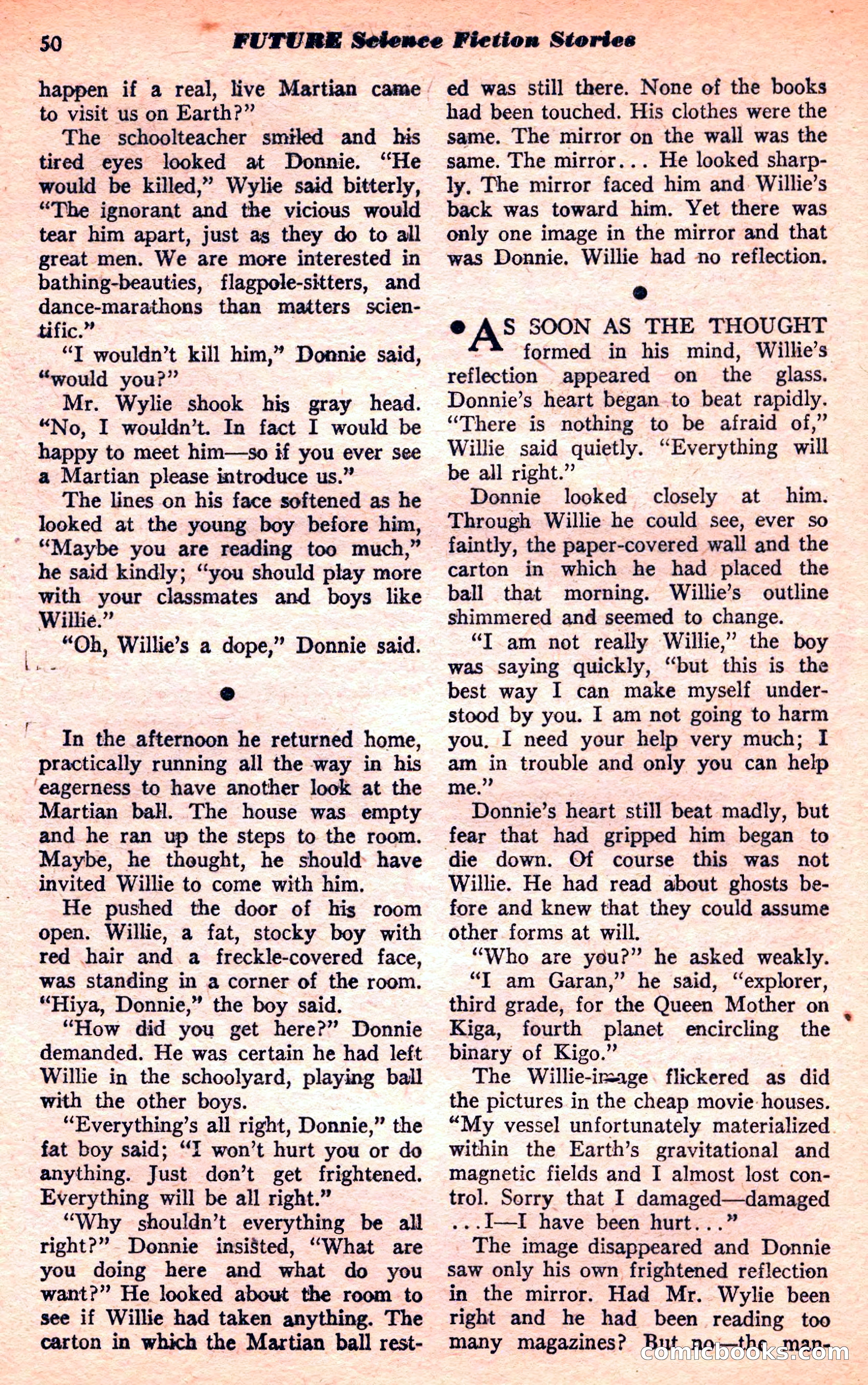 Future Science Fiction, March 1952 — page 50 of 101