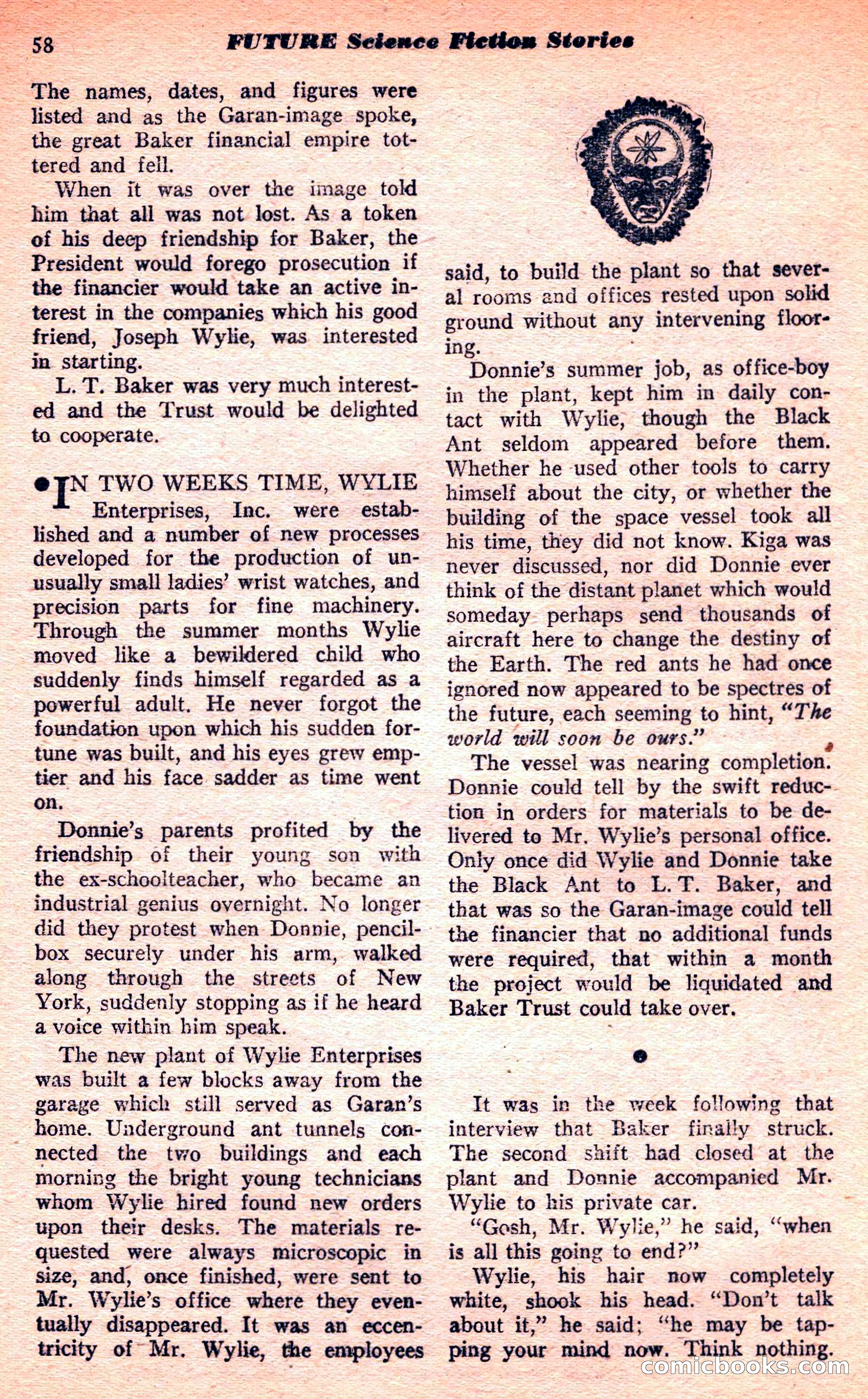 Future Science Fiction, March 1952 — page 58 of 101