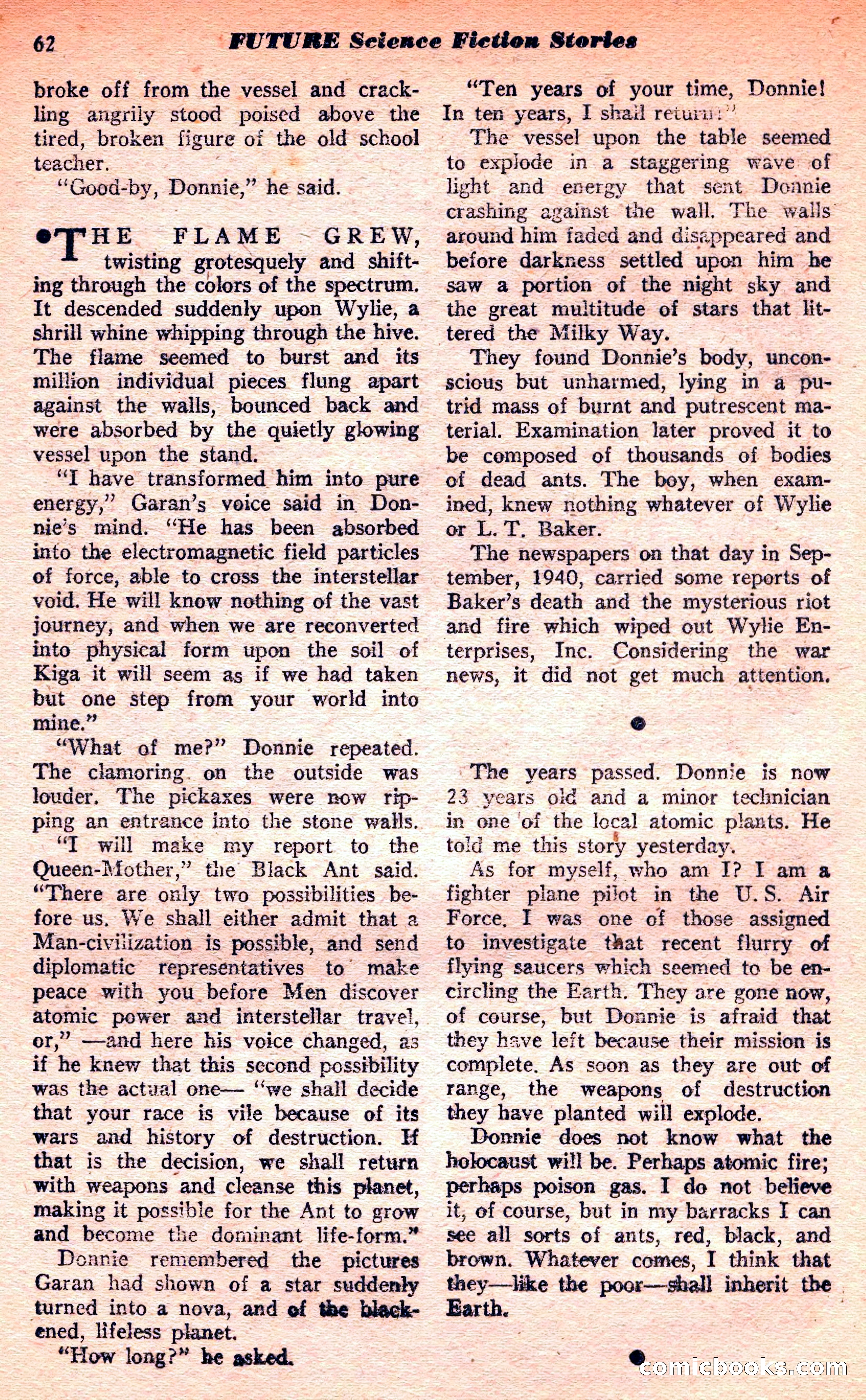 Future Science Fiction, March 1952 — page 62 of 101
