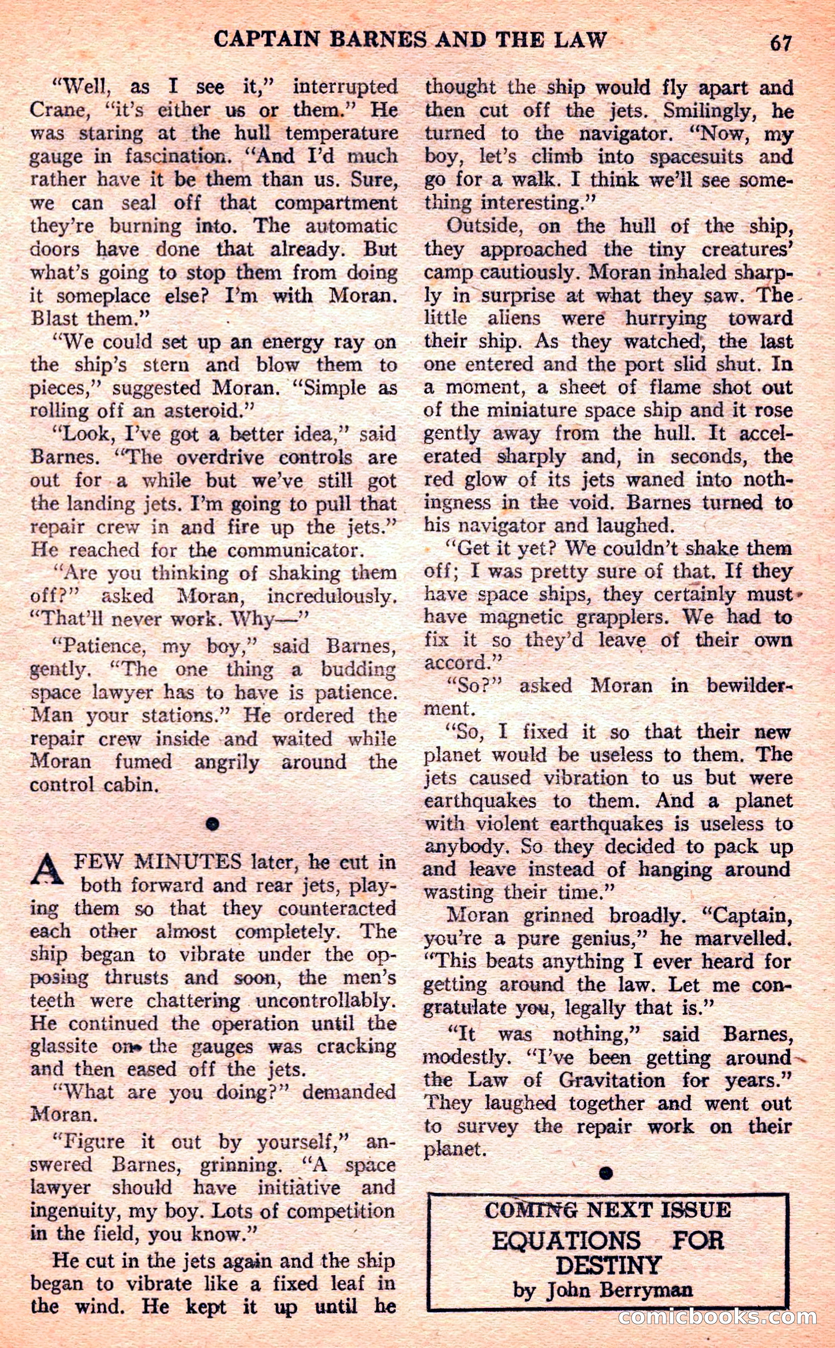 Future Science Fiction, March 1952 — page 67 of 101