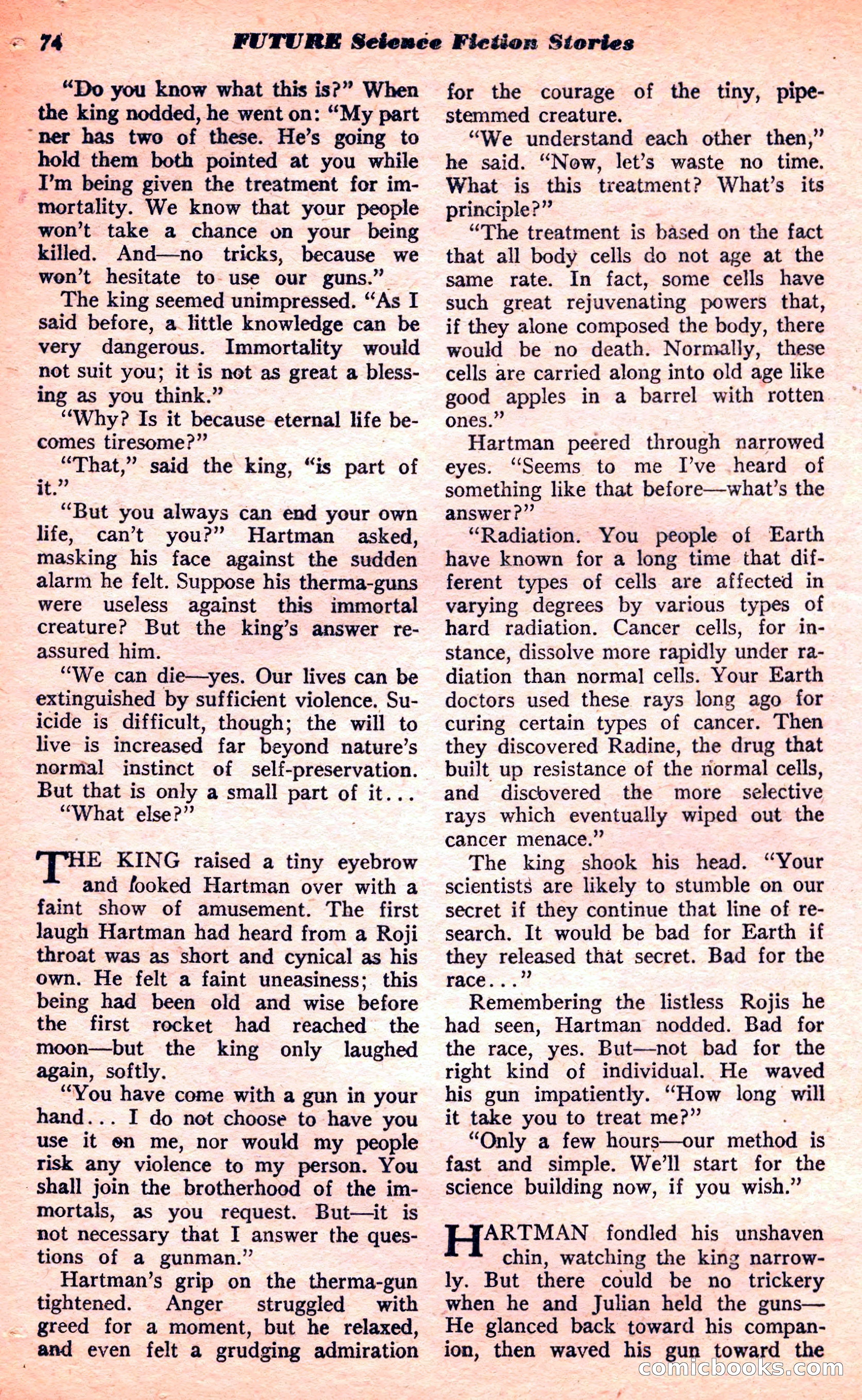 Future Science Fiction, March 1952 — page 74 of 101