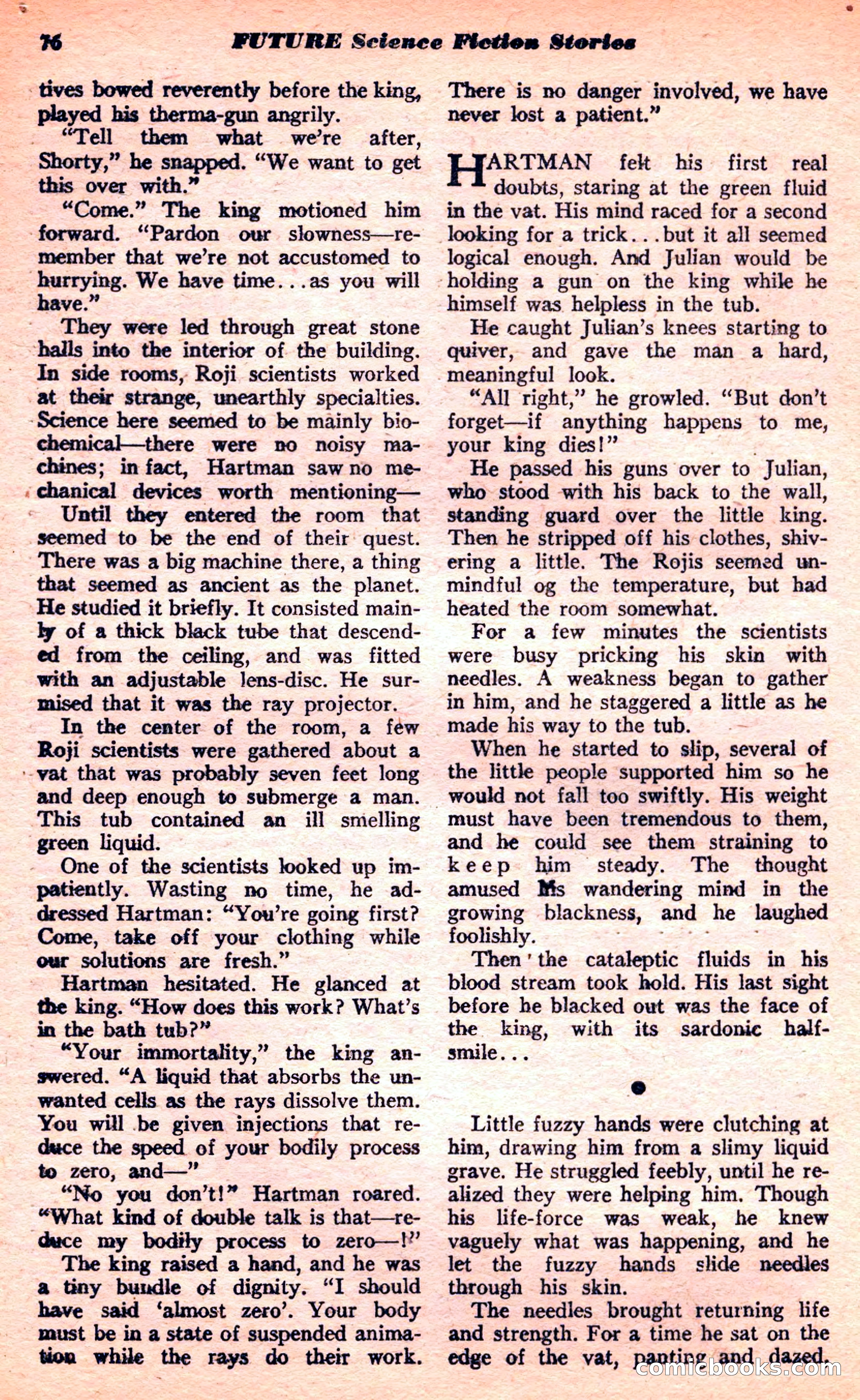 Future Science Fiction, March 1952 — page 76 of 101
