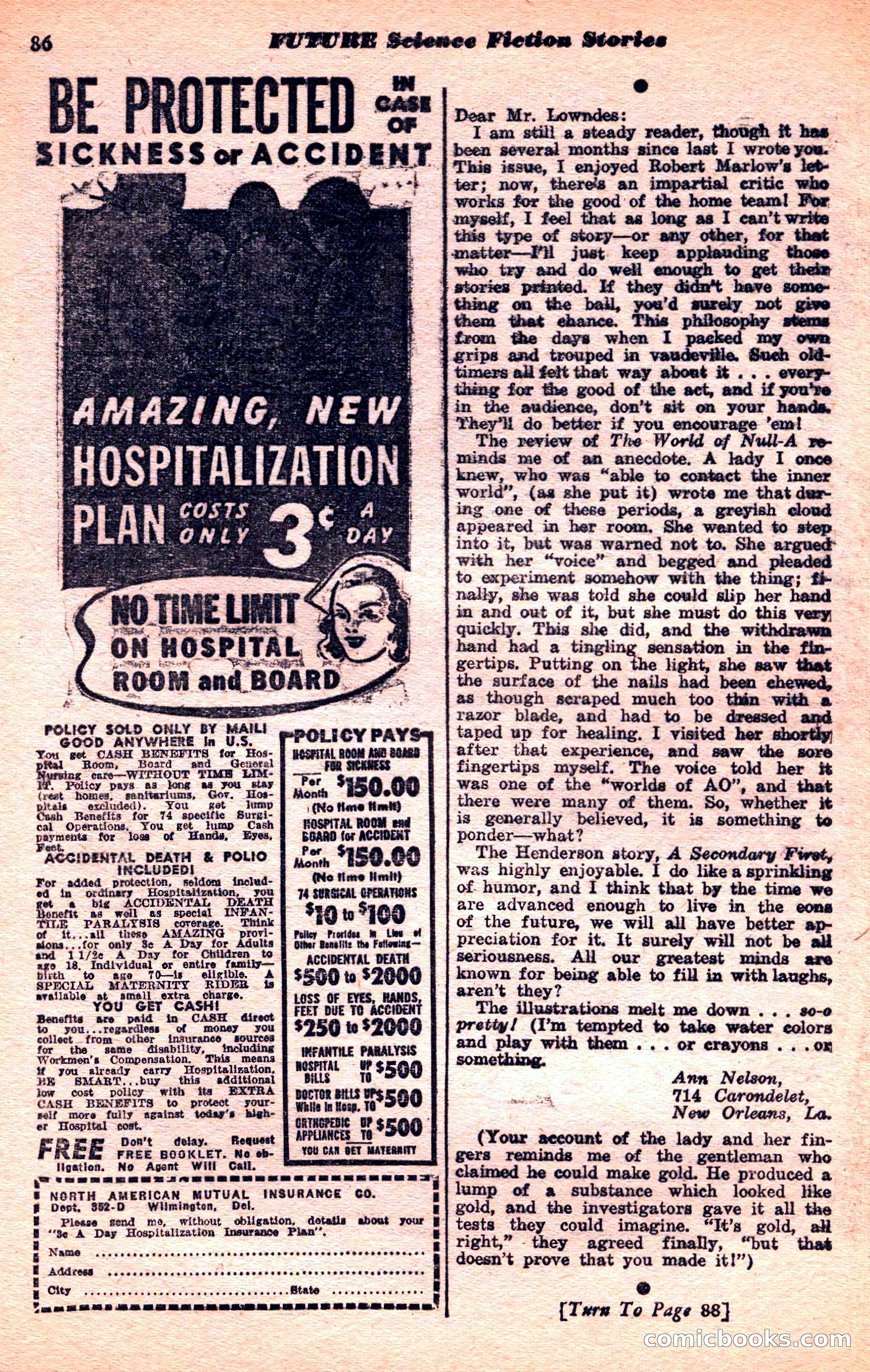 Future Science Fiction, March 1952 — page 86 of 101
