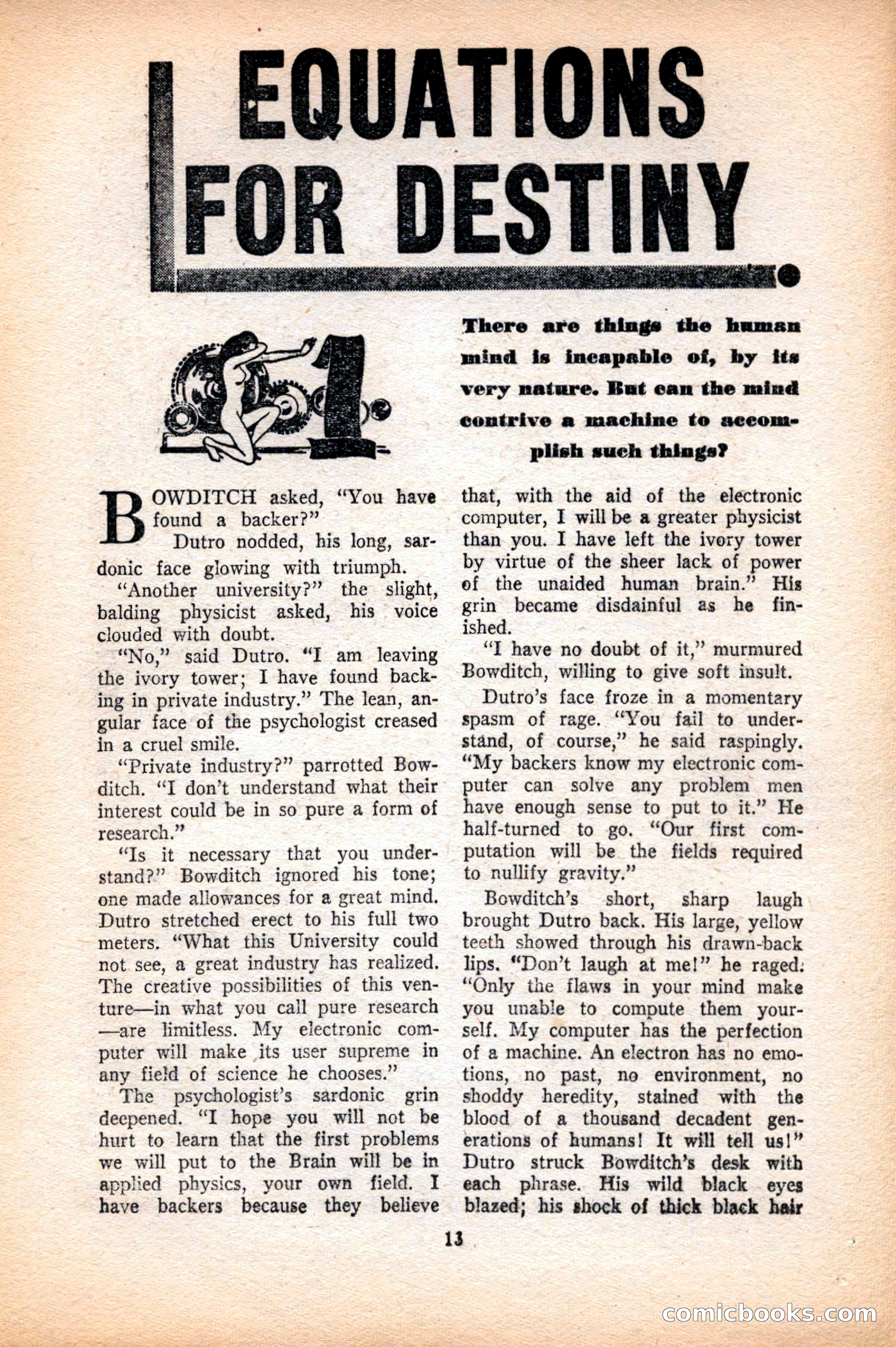 Future Science Fiction, May 1952 — page 13 of 100