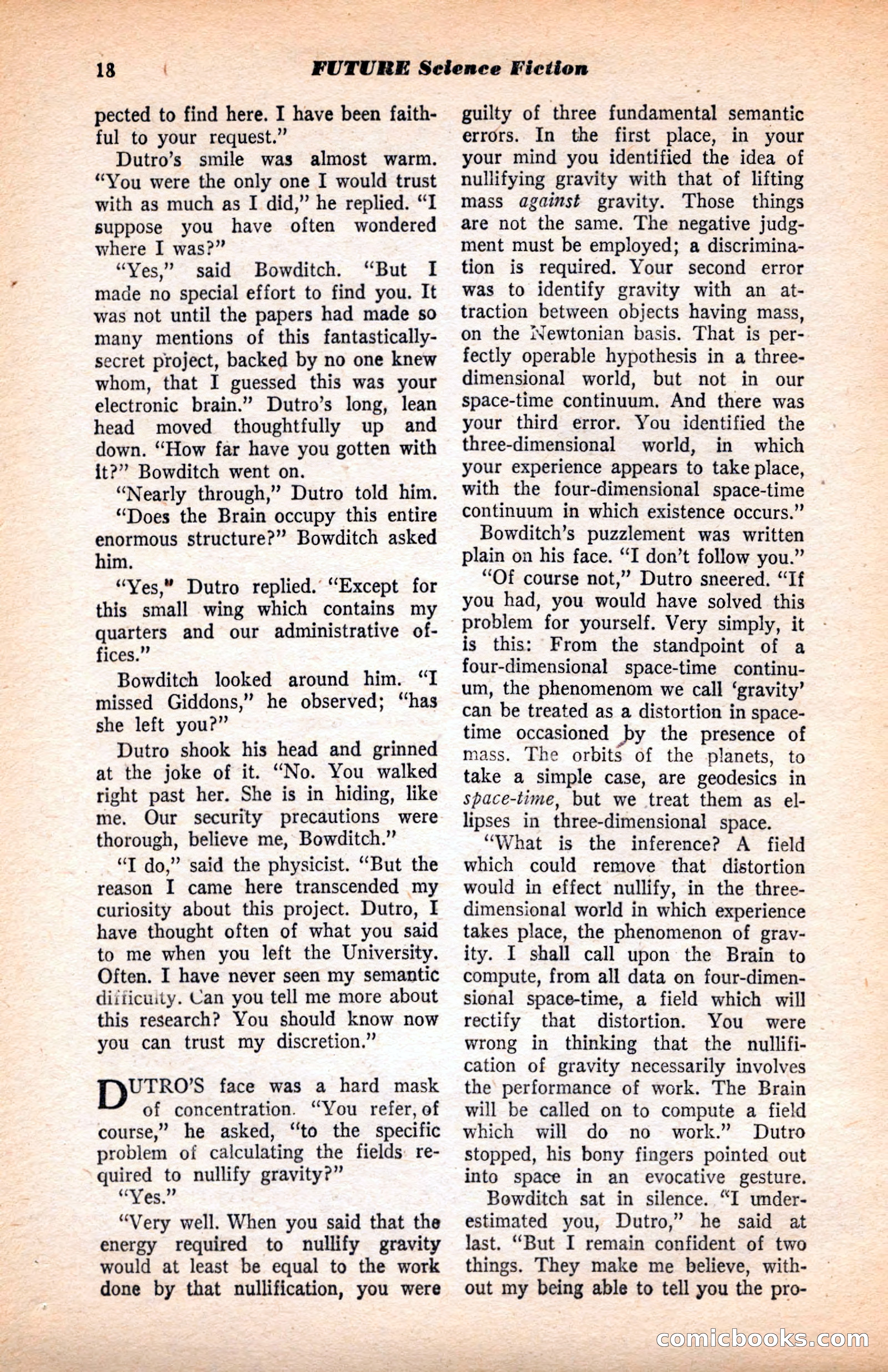 Future Science Fiction, May 1952 — page 18 of 100