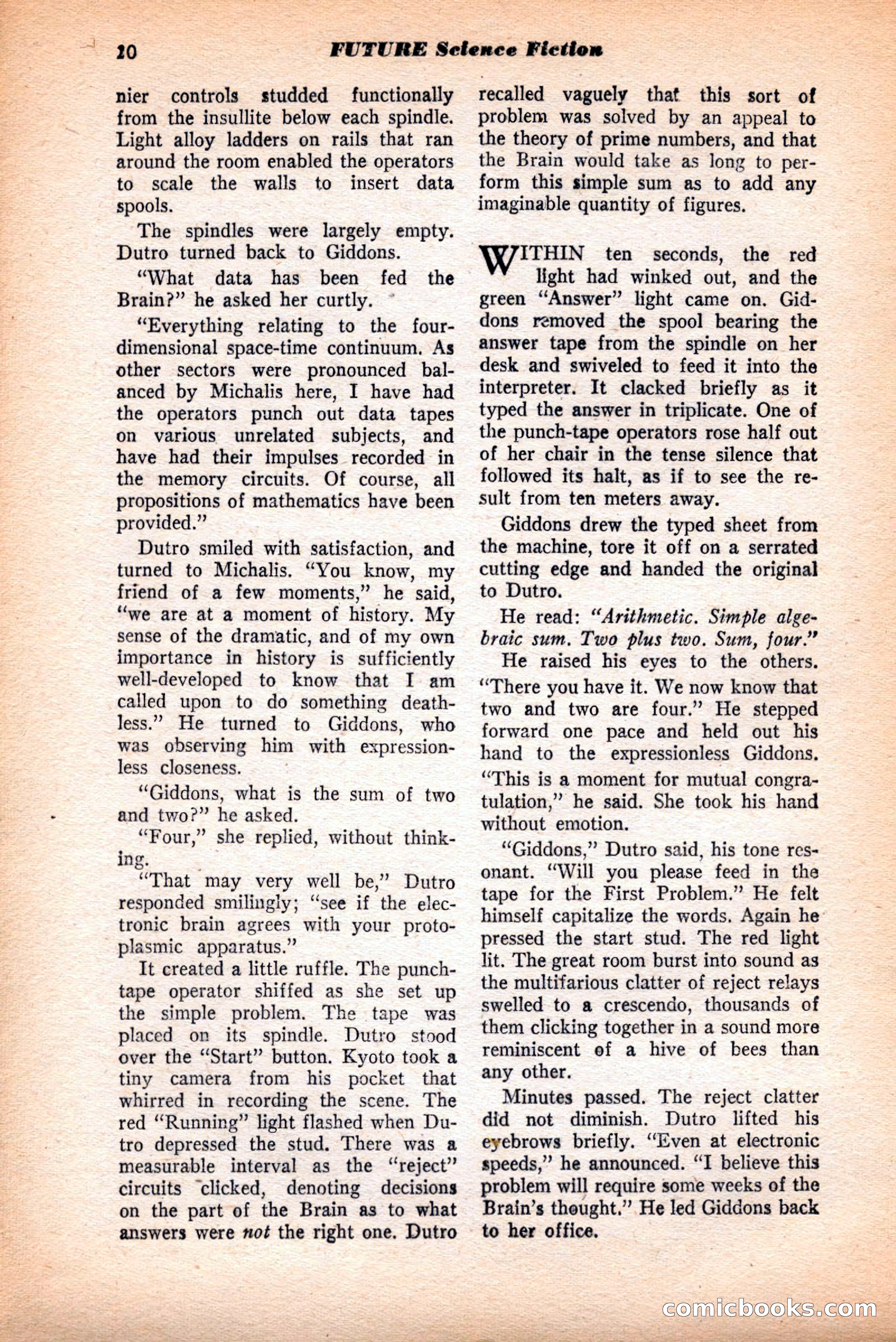 Future Science Fiction, May 1952 — page 20 of 100