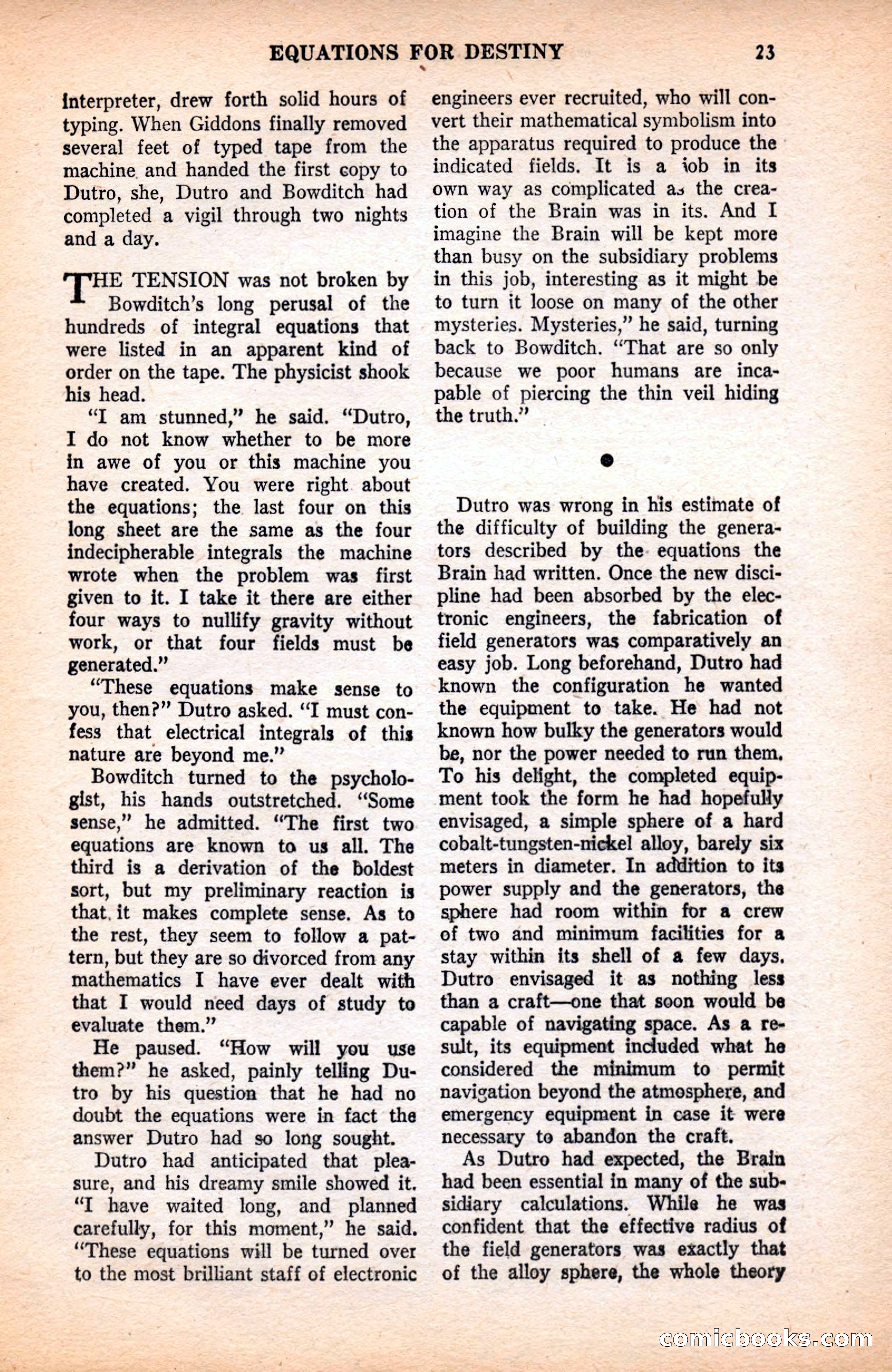 Future Science Fiction, May 1952 — page 23 of 100