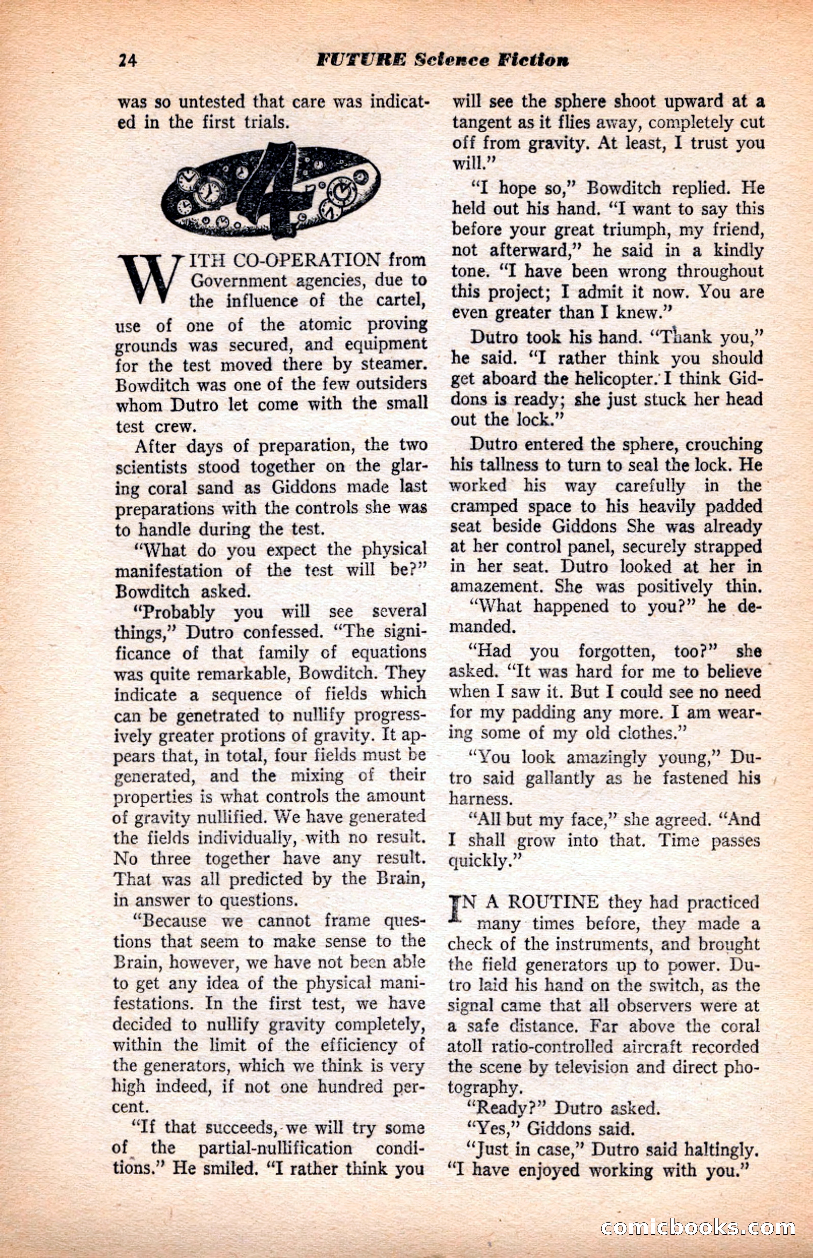 Future Science Fiction, May 1952 — page 24 of 100