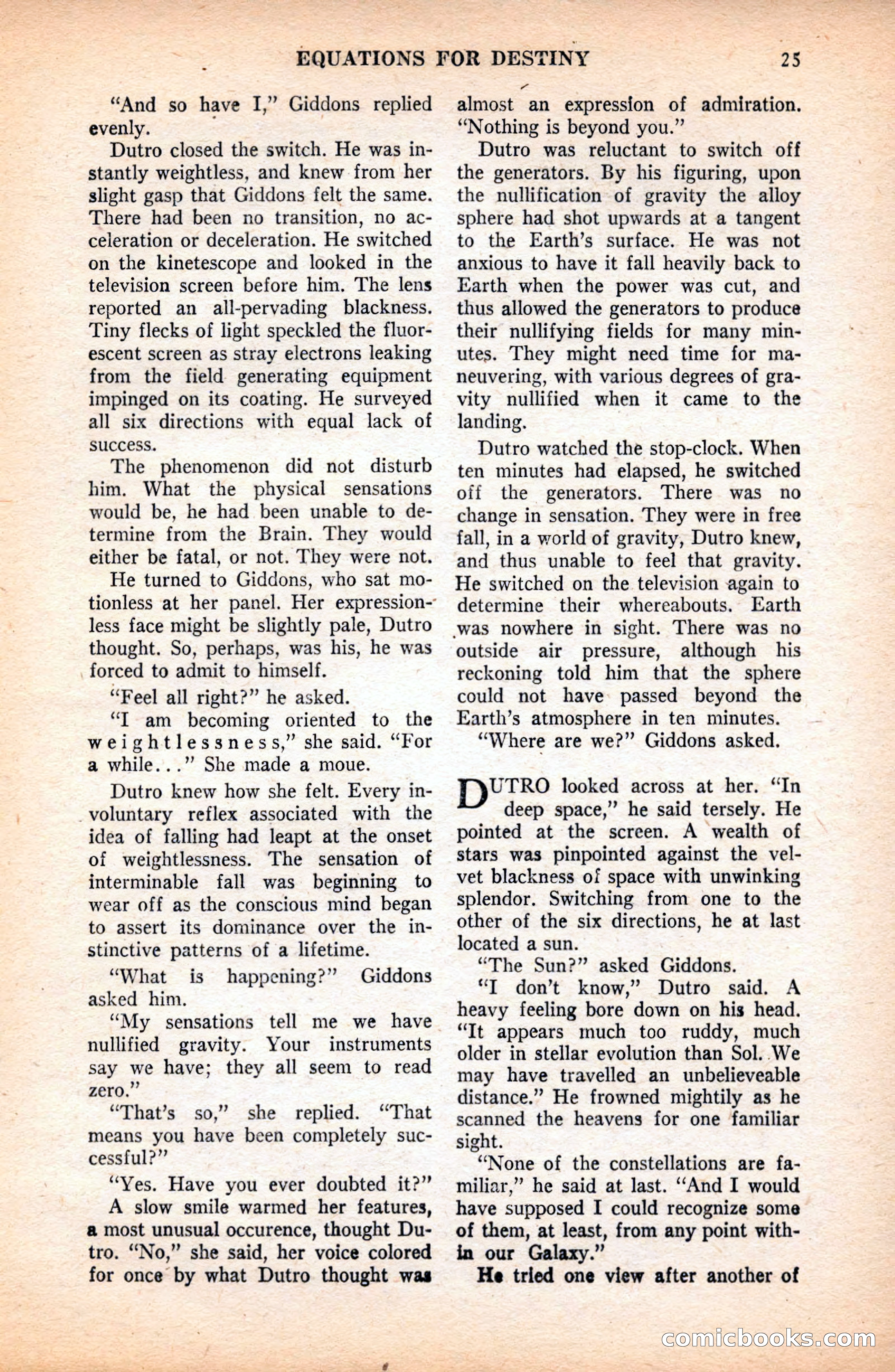 Future Science Fiction, May 1952 — page 25 of 100