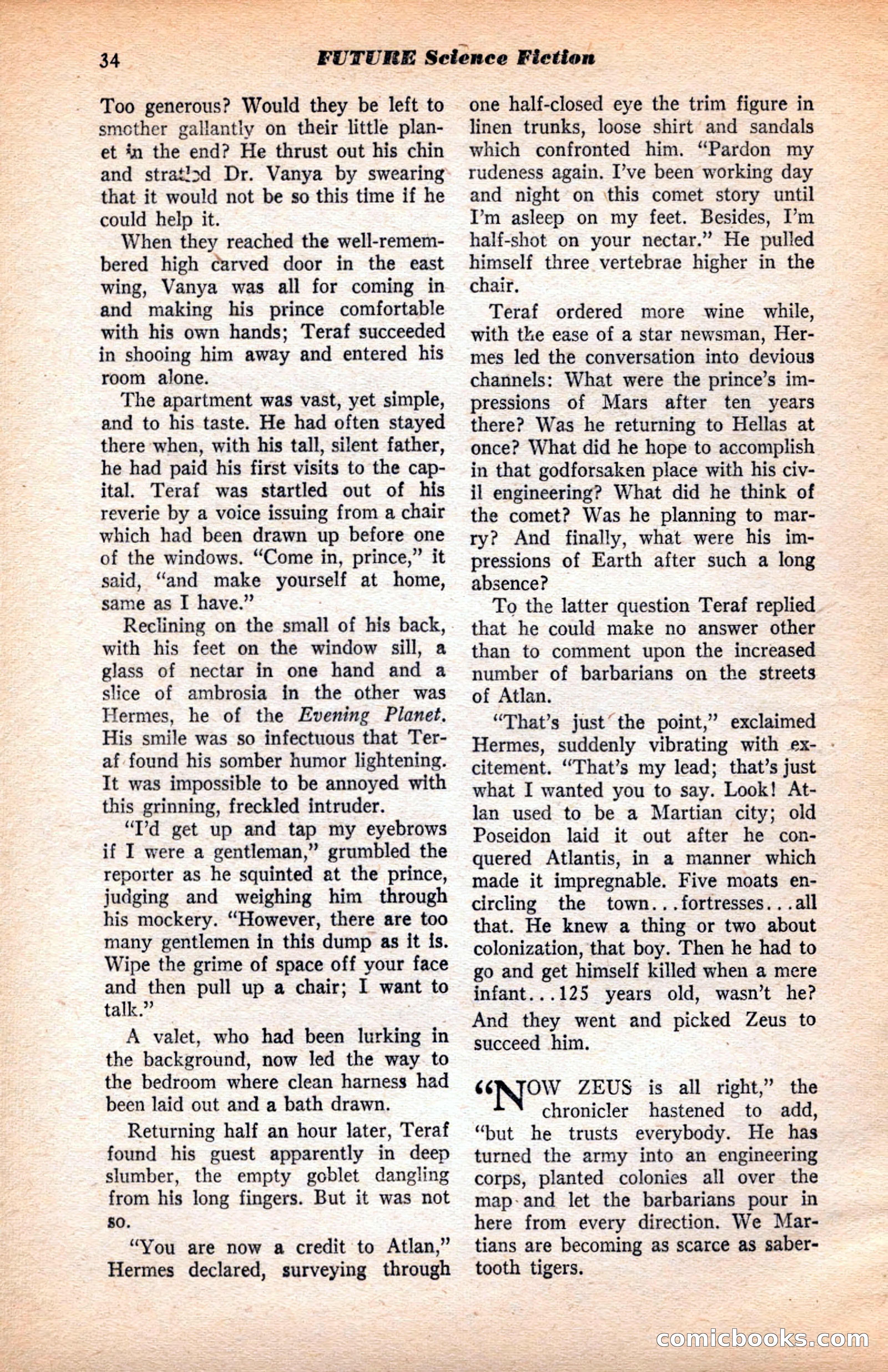 Future Science Fiction, May 1952 — page 34 of 100