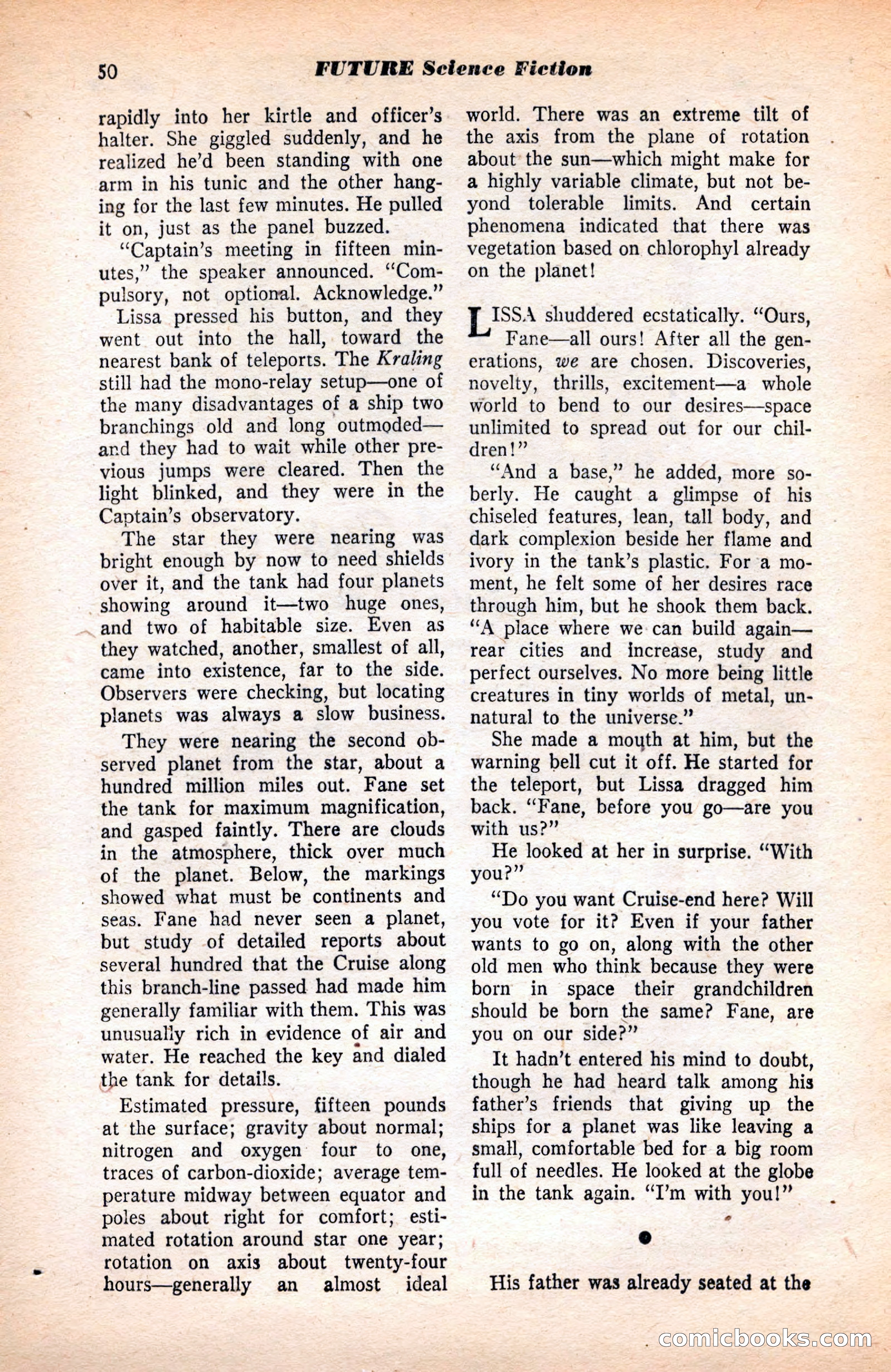 Future Science Fiction, May 1952 — page 50 of 100