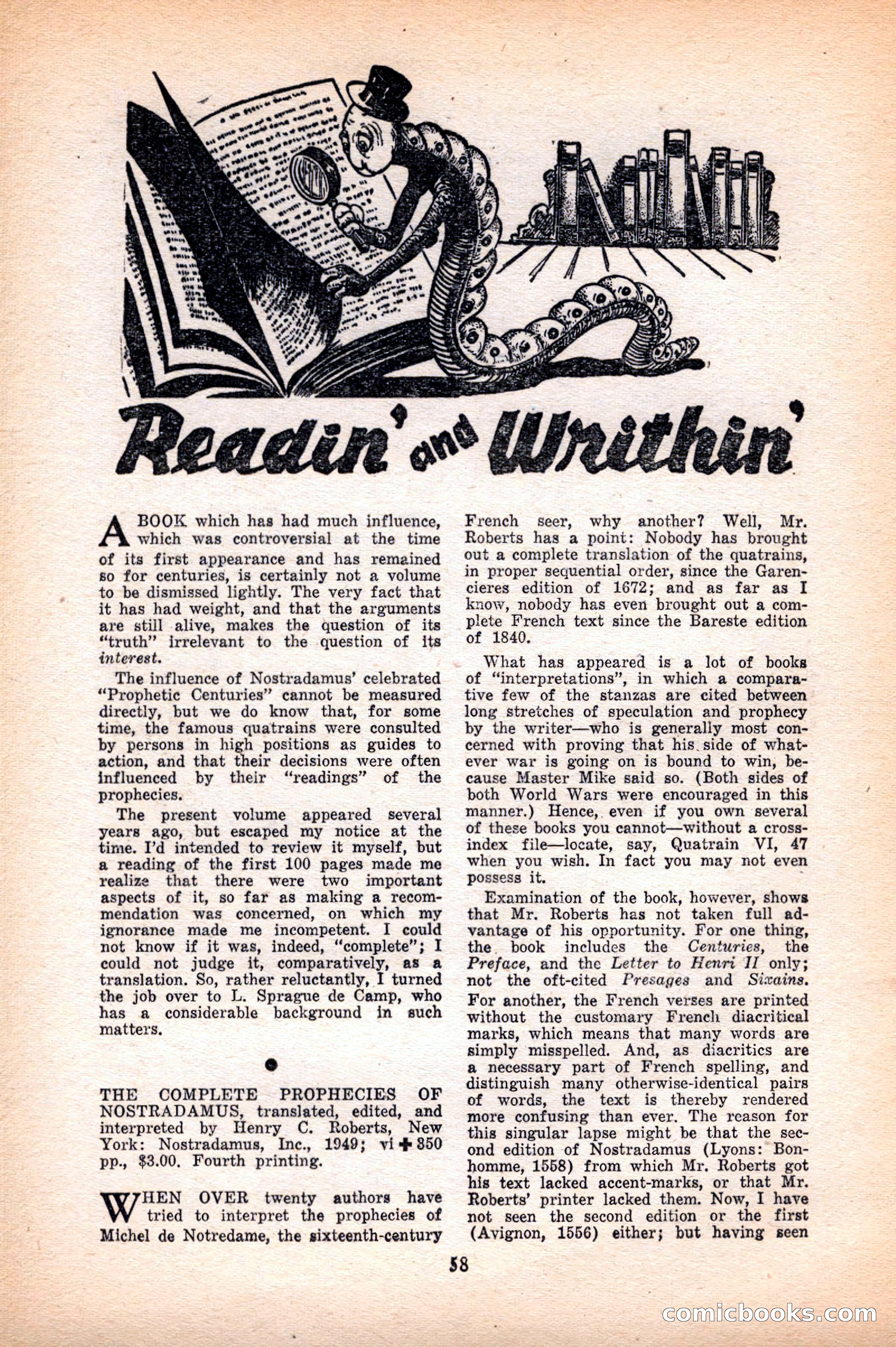 Future Science Fiction, May 1952 — page 58 of 100