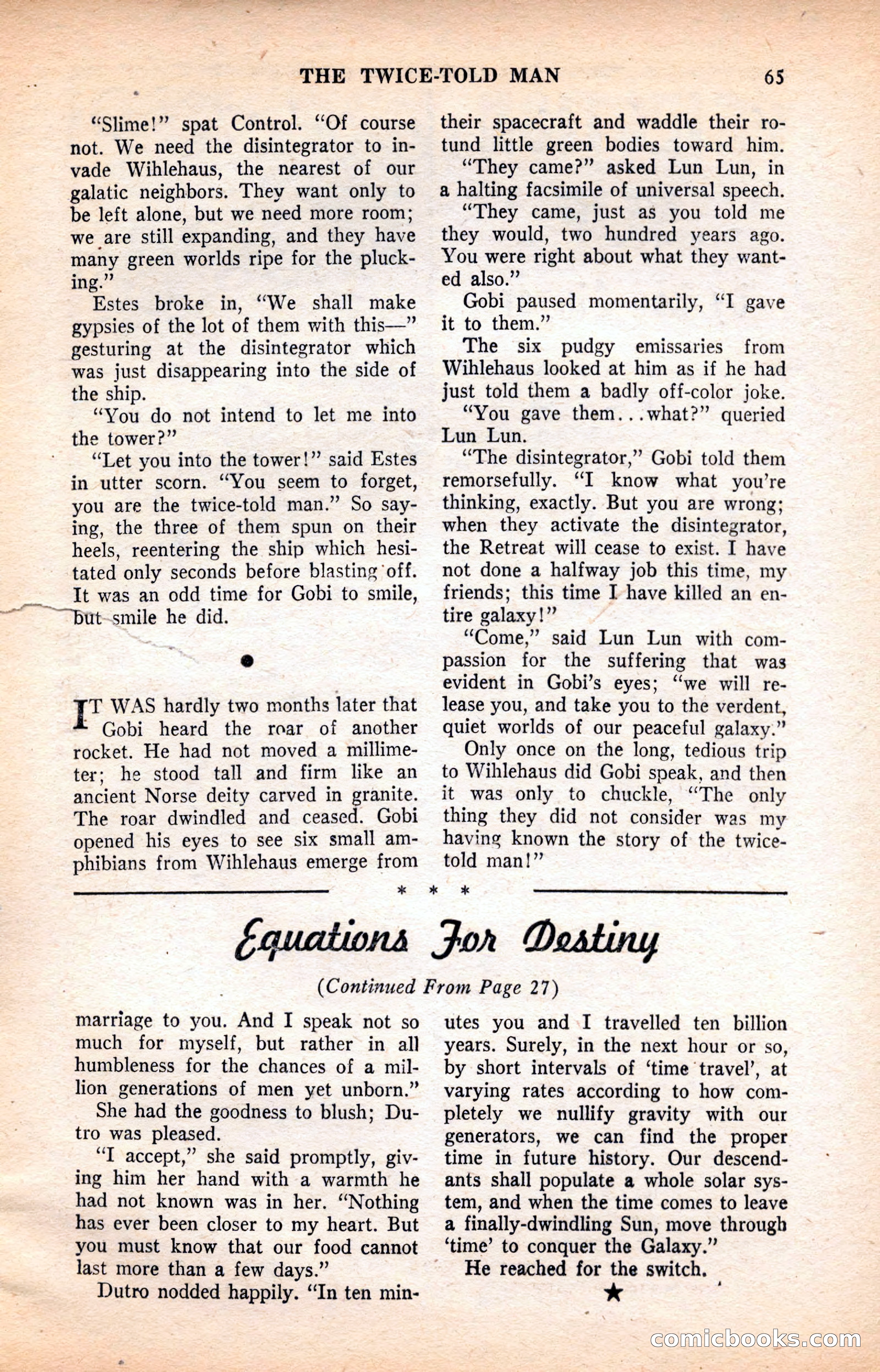 Future Science Fiction, May 1952 — page 65 of 100