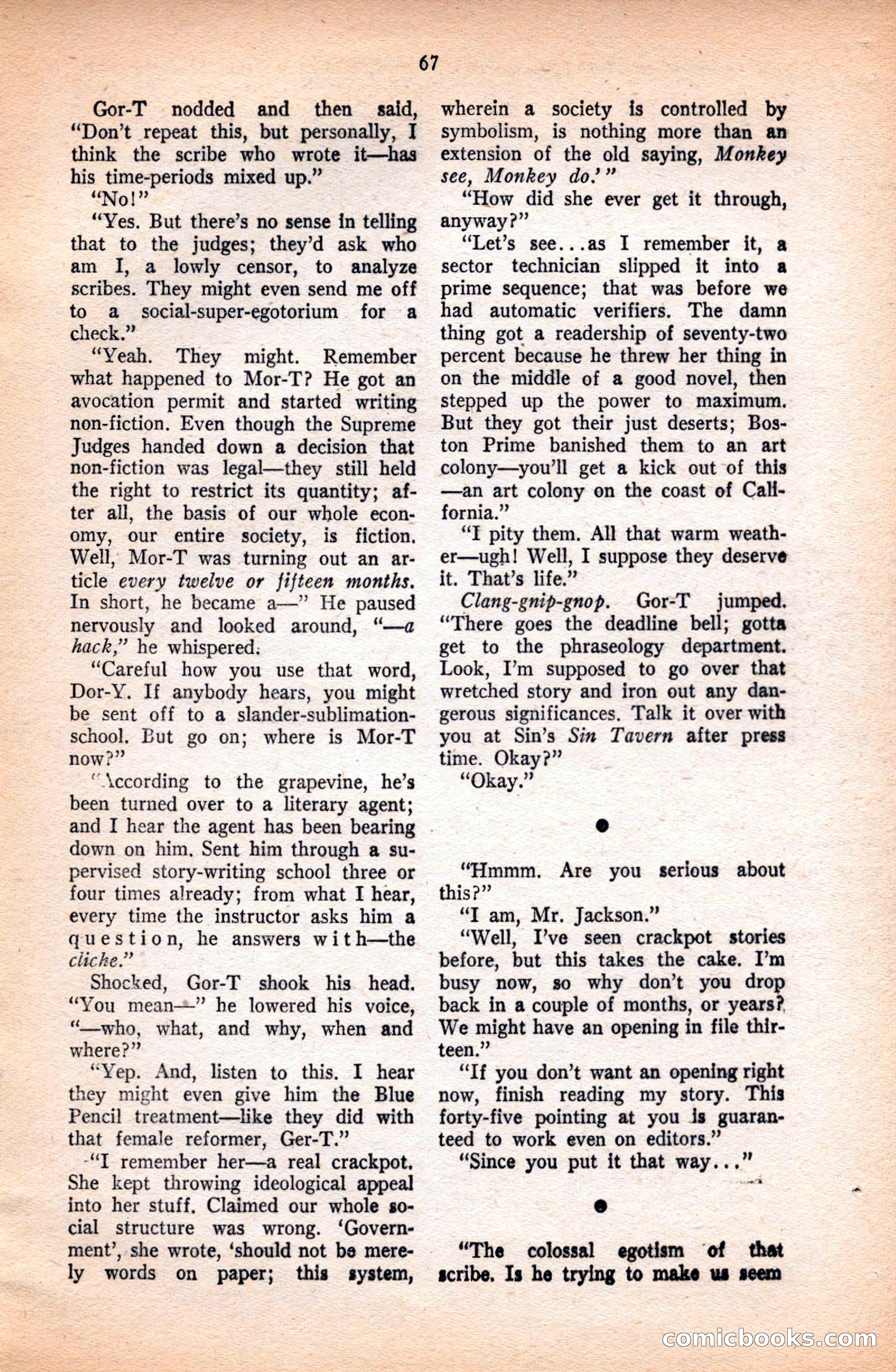 Future Science Fiction, May 1952 — page 67 of 100