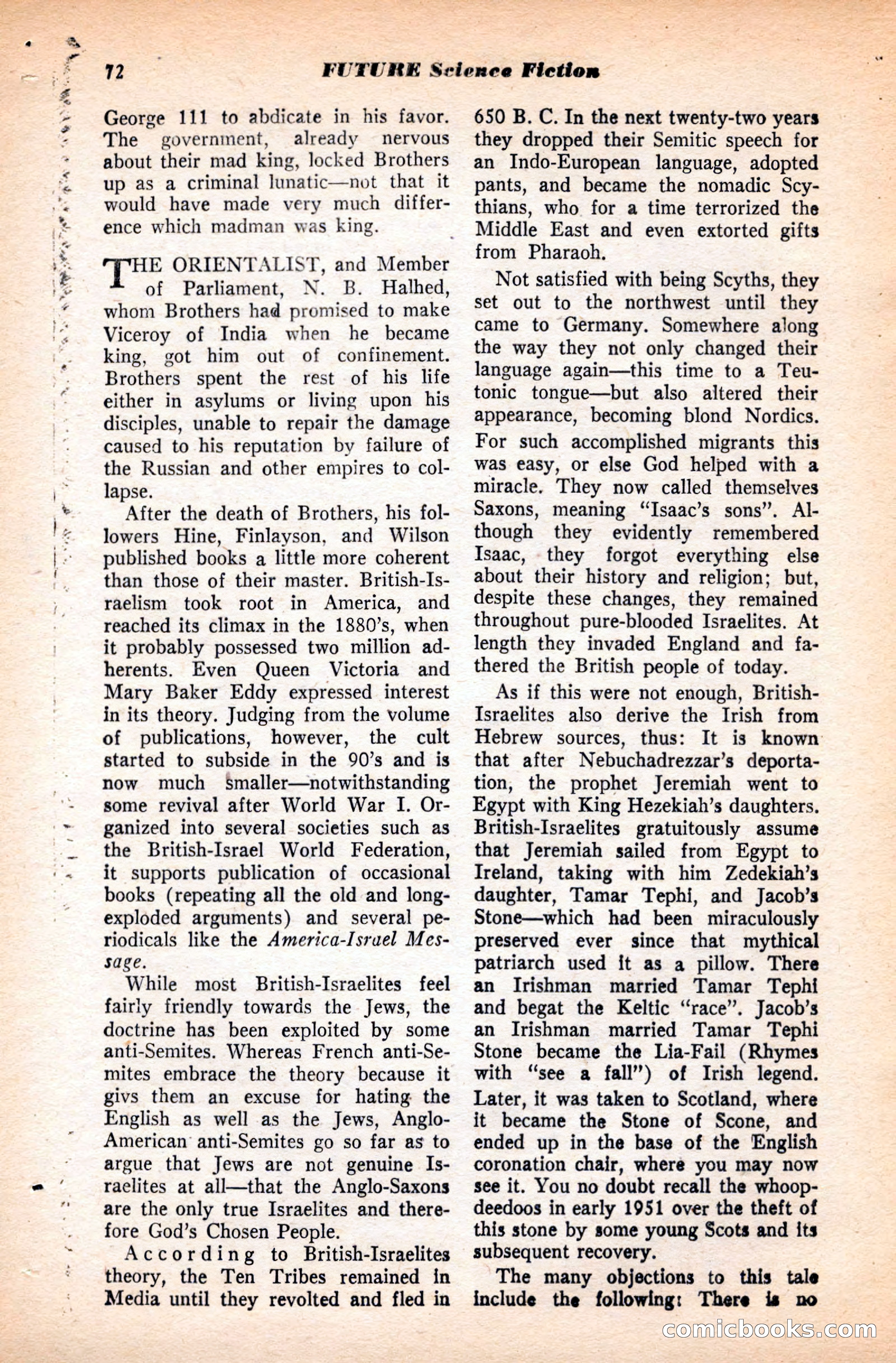 Future Science Fiction, May 1952 — page 72 of 100