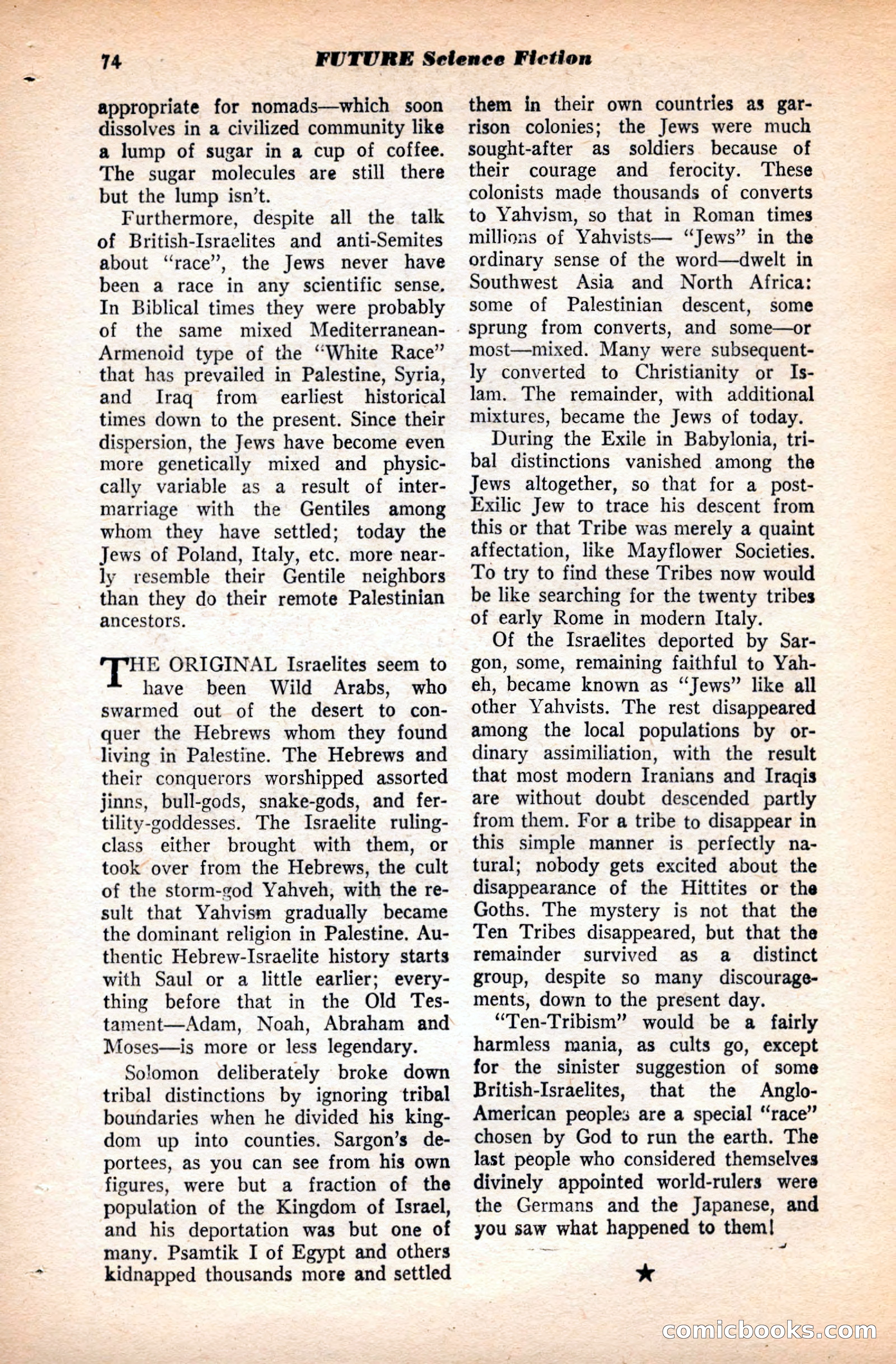 Future Science Fiction, May 1952 — page 74 of 100