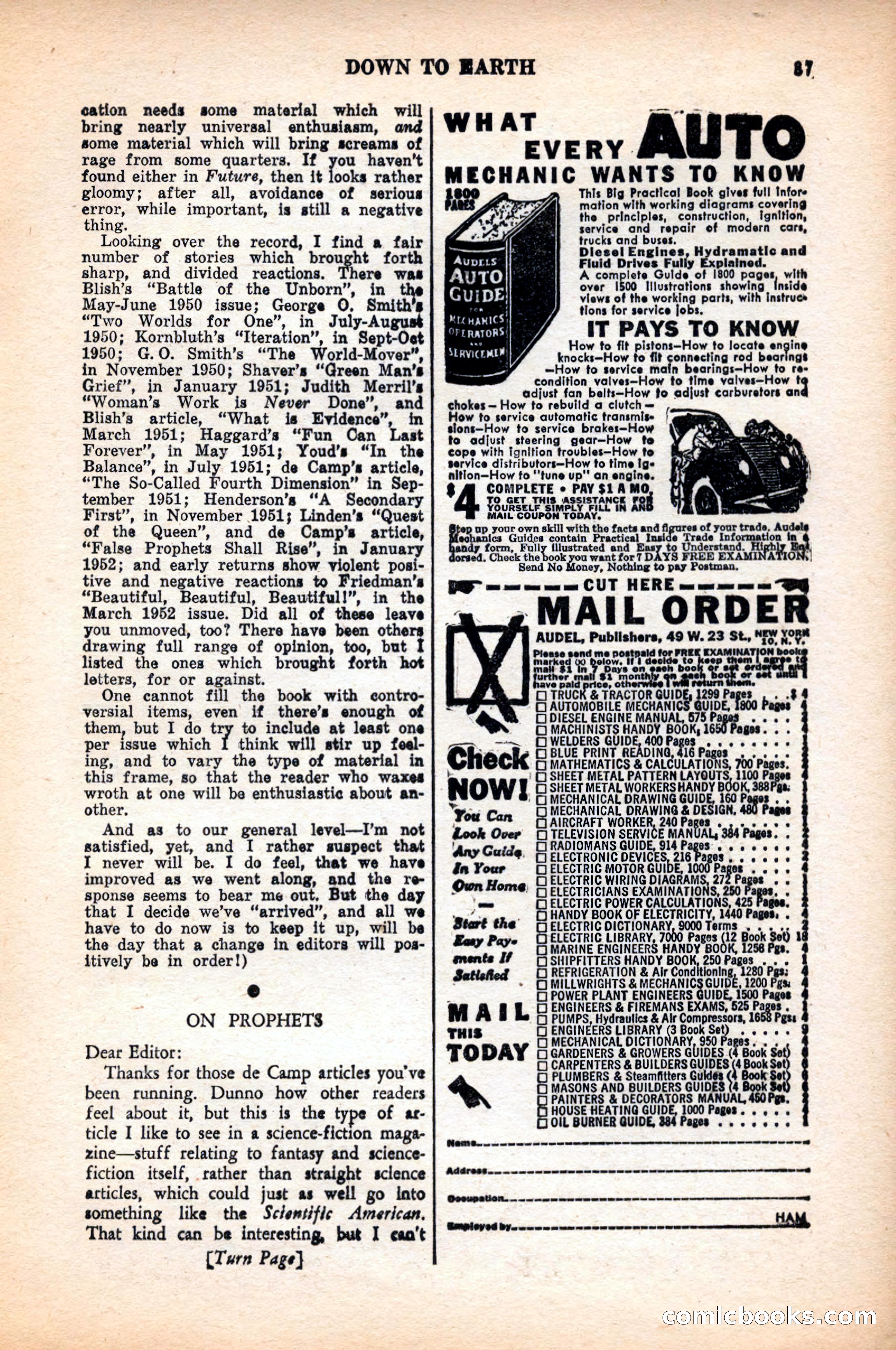 Future Science Fiction, May 1952 — page 87 of 100