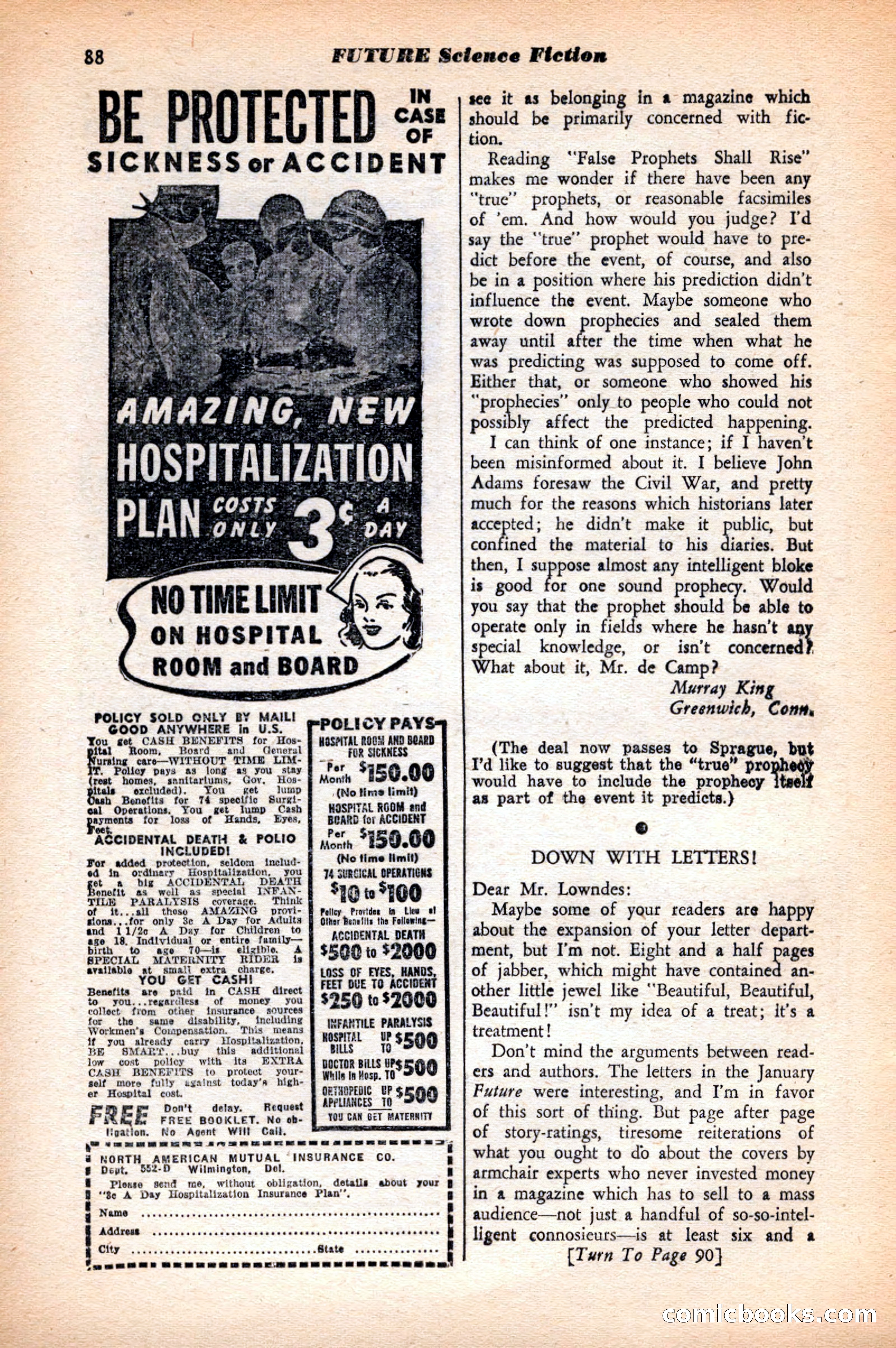Future Science Fiction, May 1952 — page 88 of 100