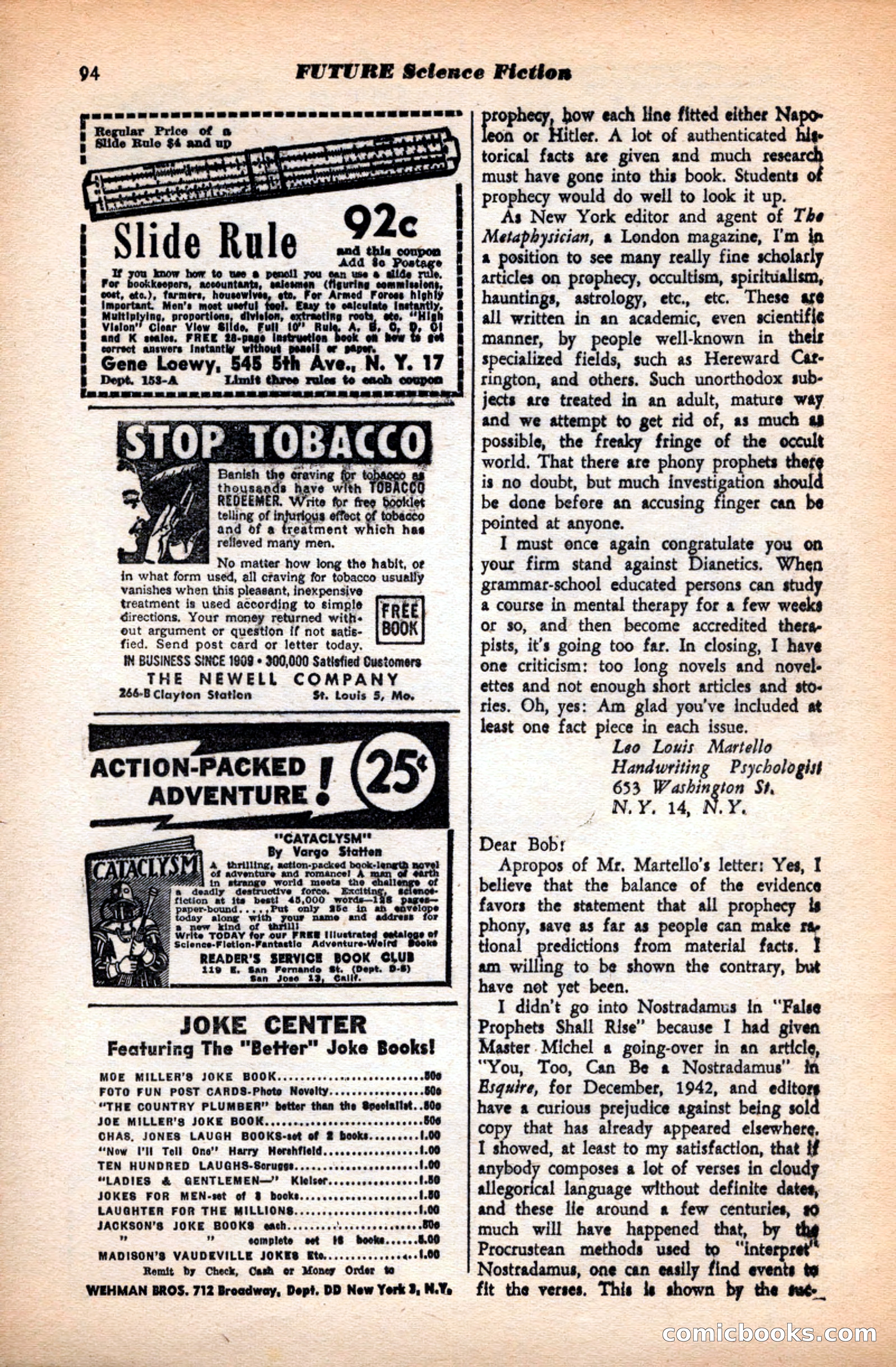 Future Science Fiction, May 1952 — page 94 of 100