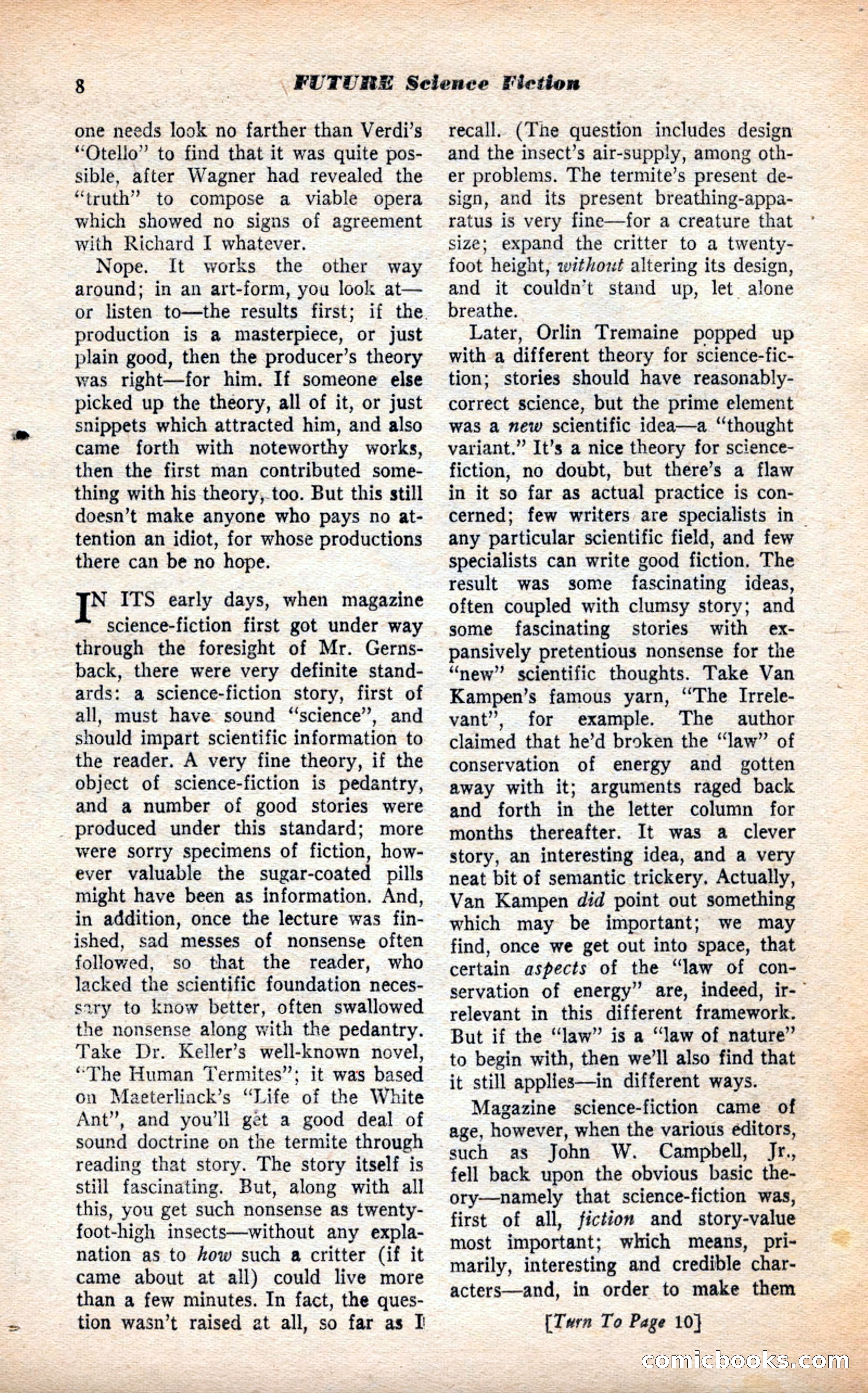 Future Science Fiction, July 1952 — page 8 of 100
