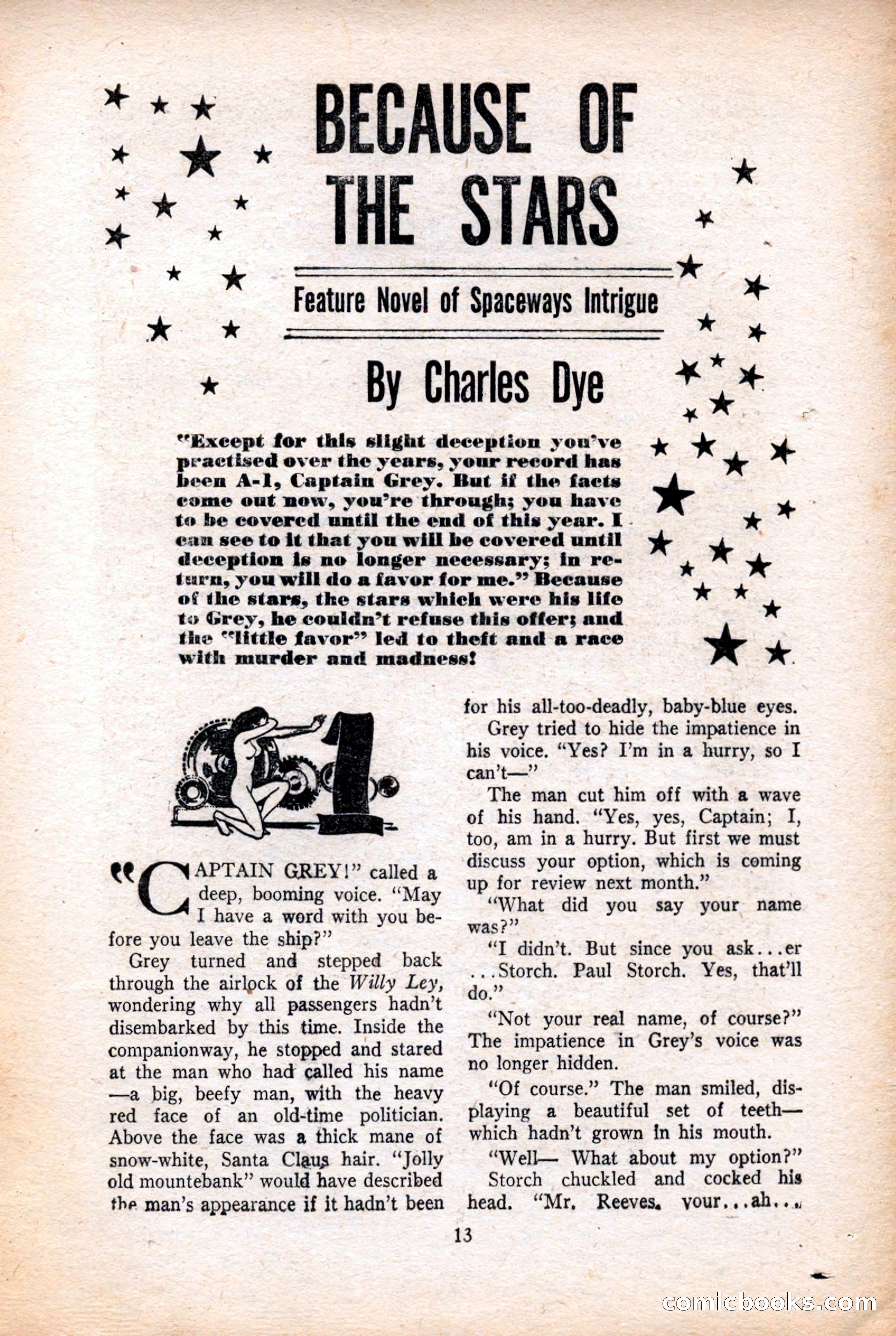 Future Science Fiction, July 1952 — page 13 of 100