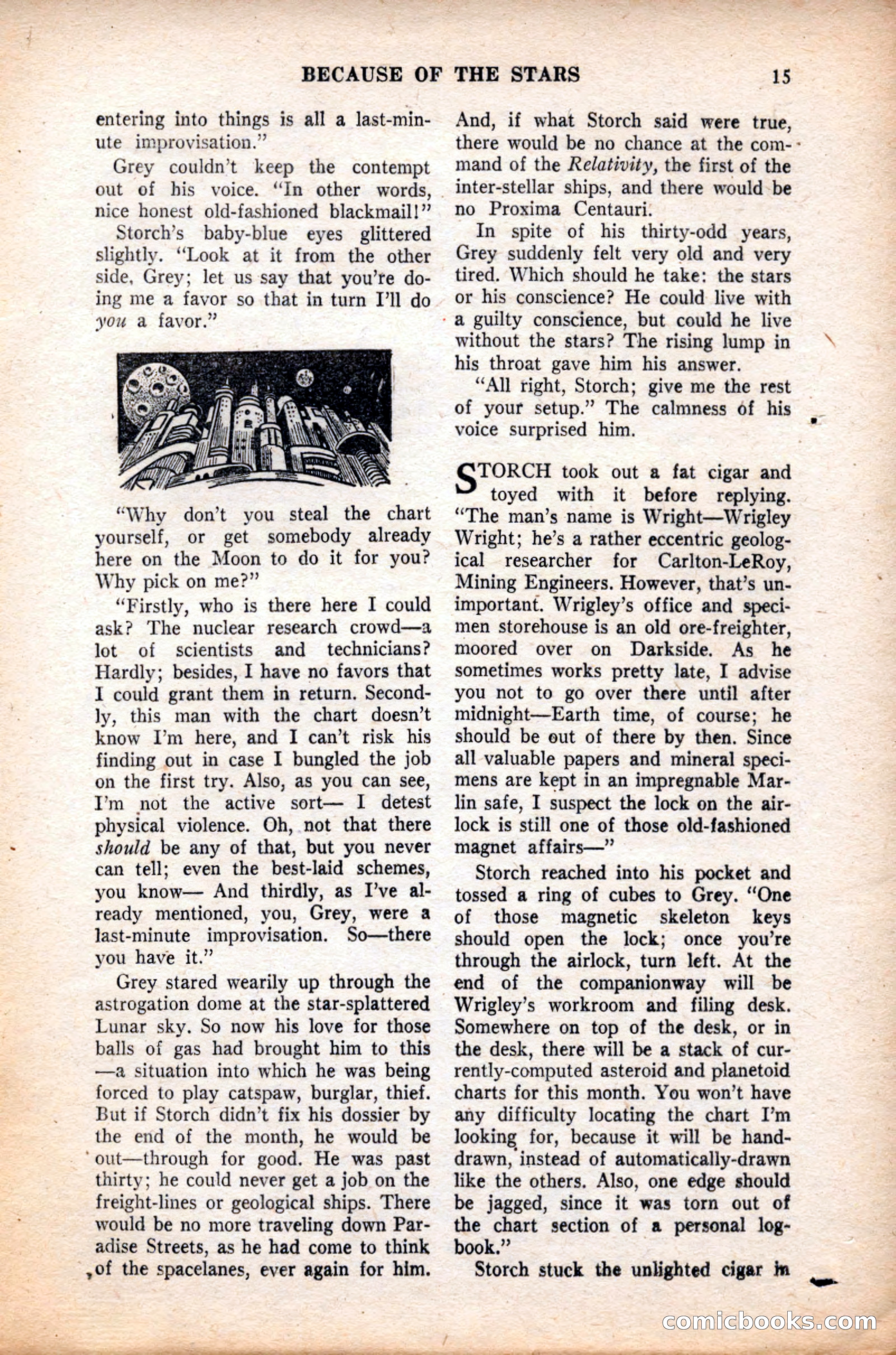 Future Science Fiction, July 1952 — page 15 of 100