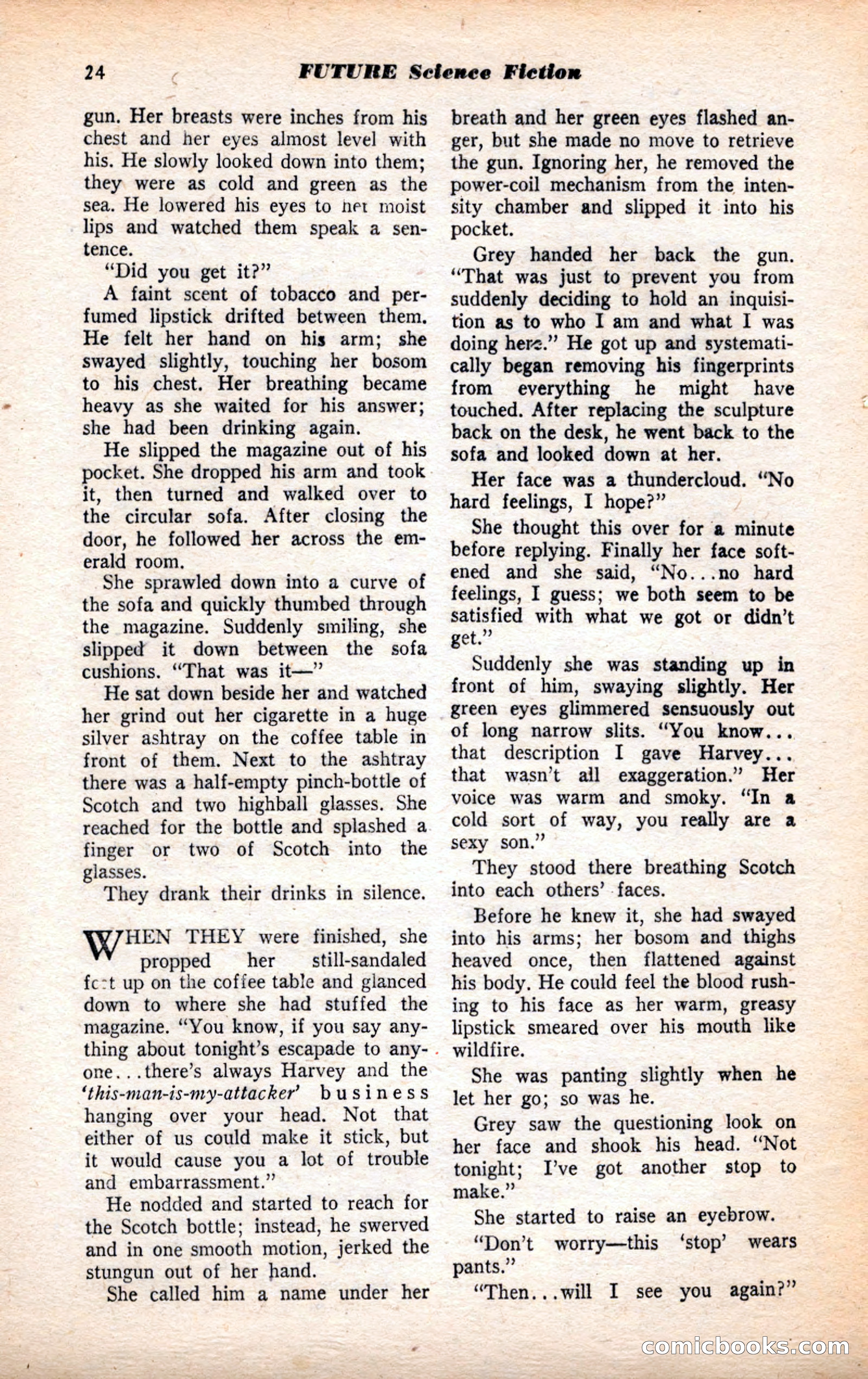 Future Science Fiction, July 1952 — page 24 of 100