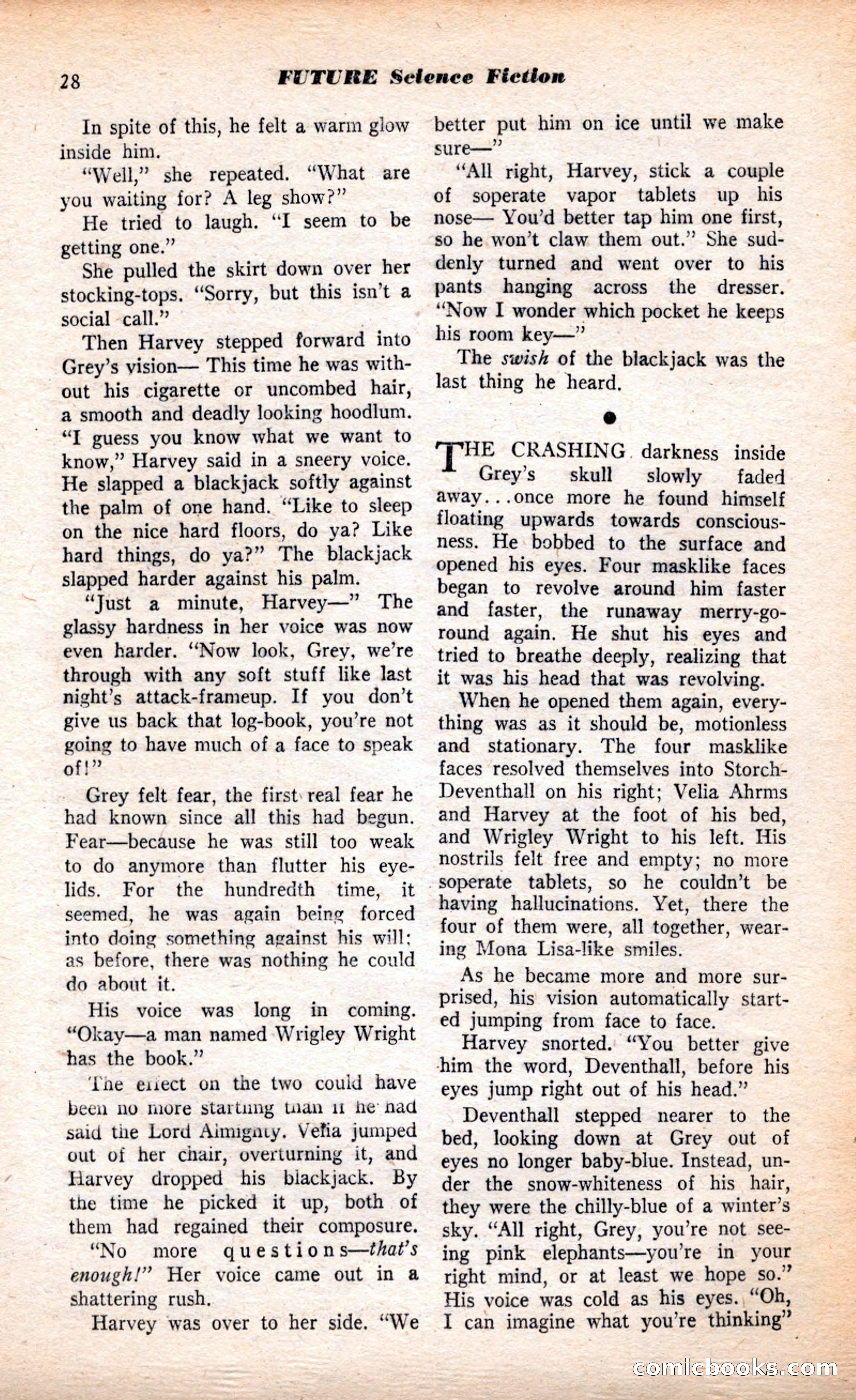 Future Science Fiction, July 1952 — page 28 of 100