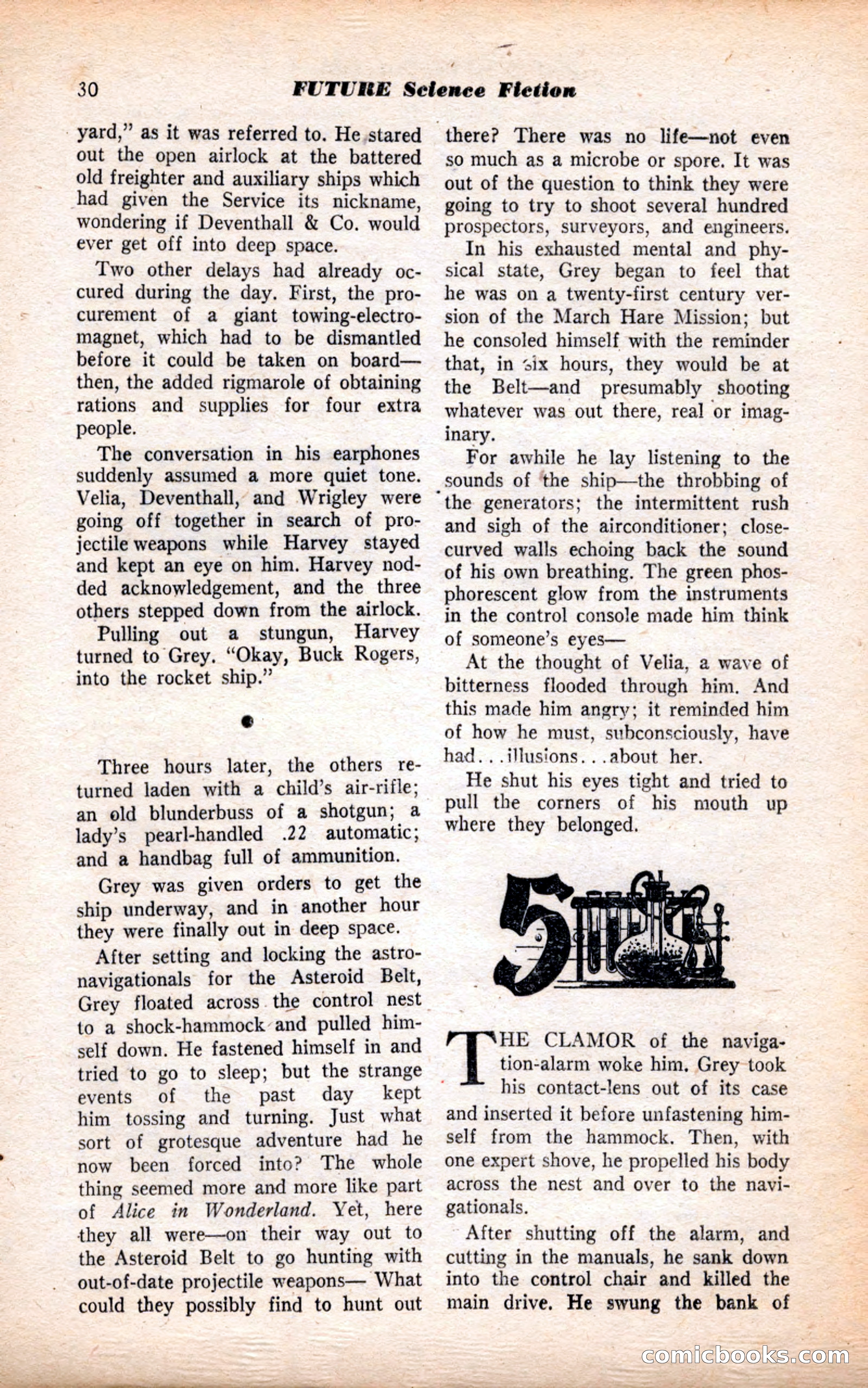 Future Science Fiction, July 1952 — page 30 of 100