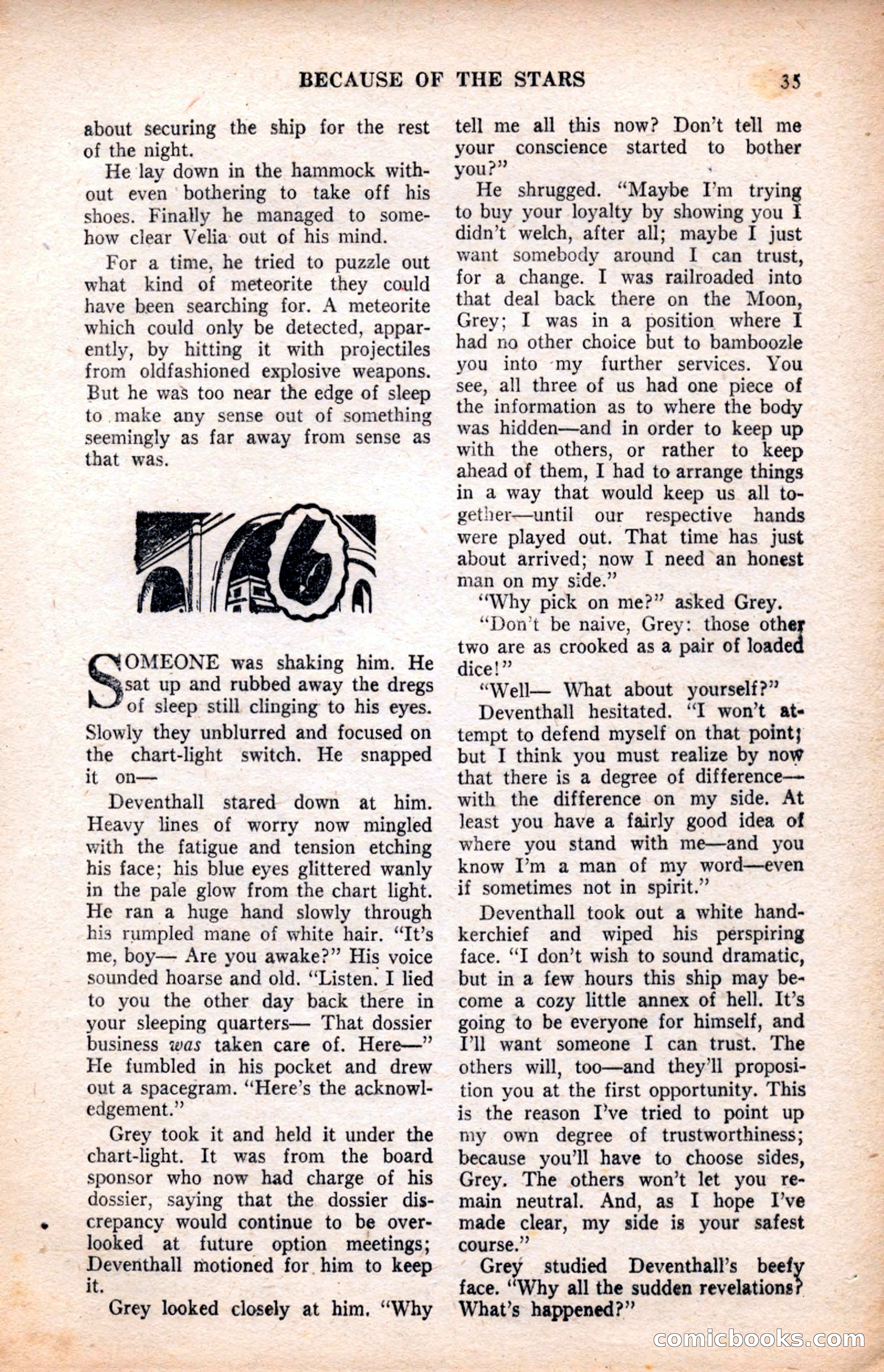 Future Science Fiction, July 1952 — page 35 of 100