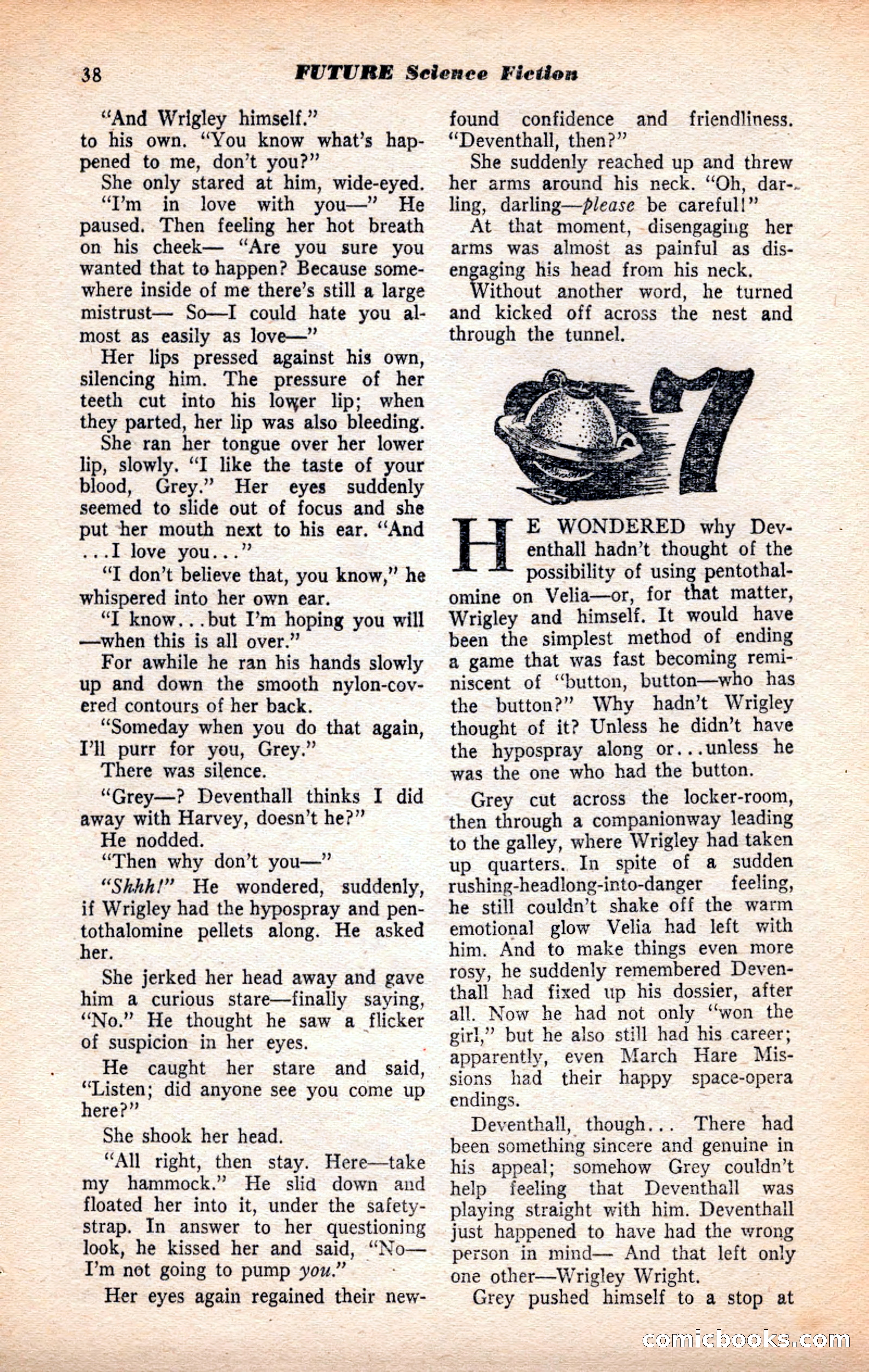 Future Science Fiction, July 1952 — page 38 of 100
