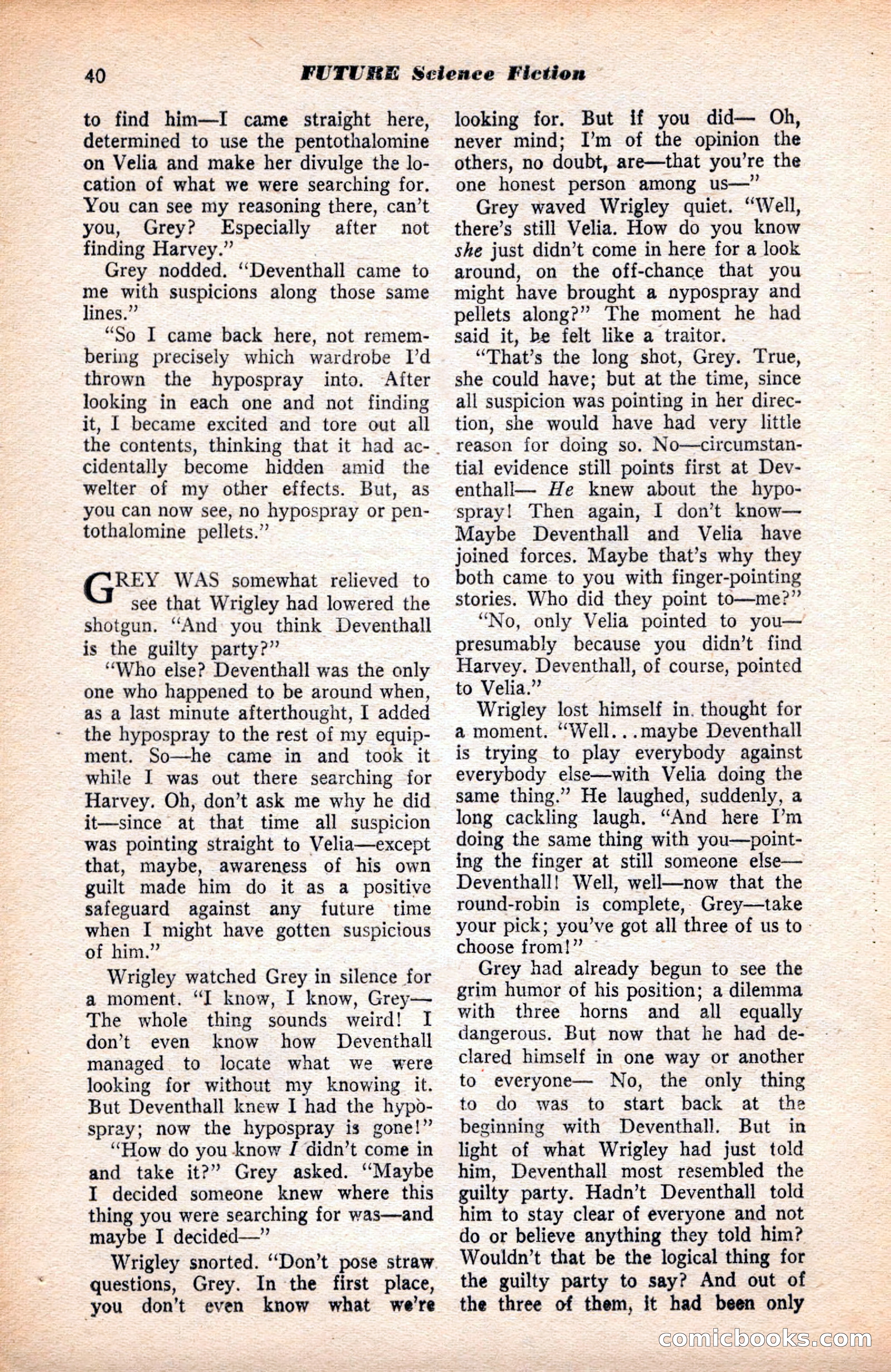 Future Science Fiction, July 1952 — page 40 of 100