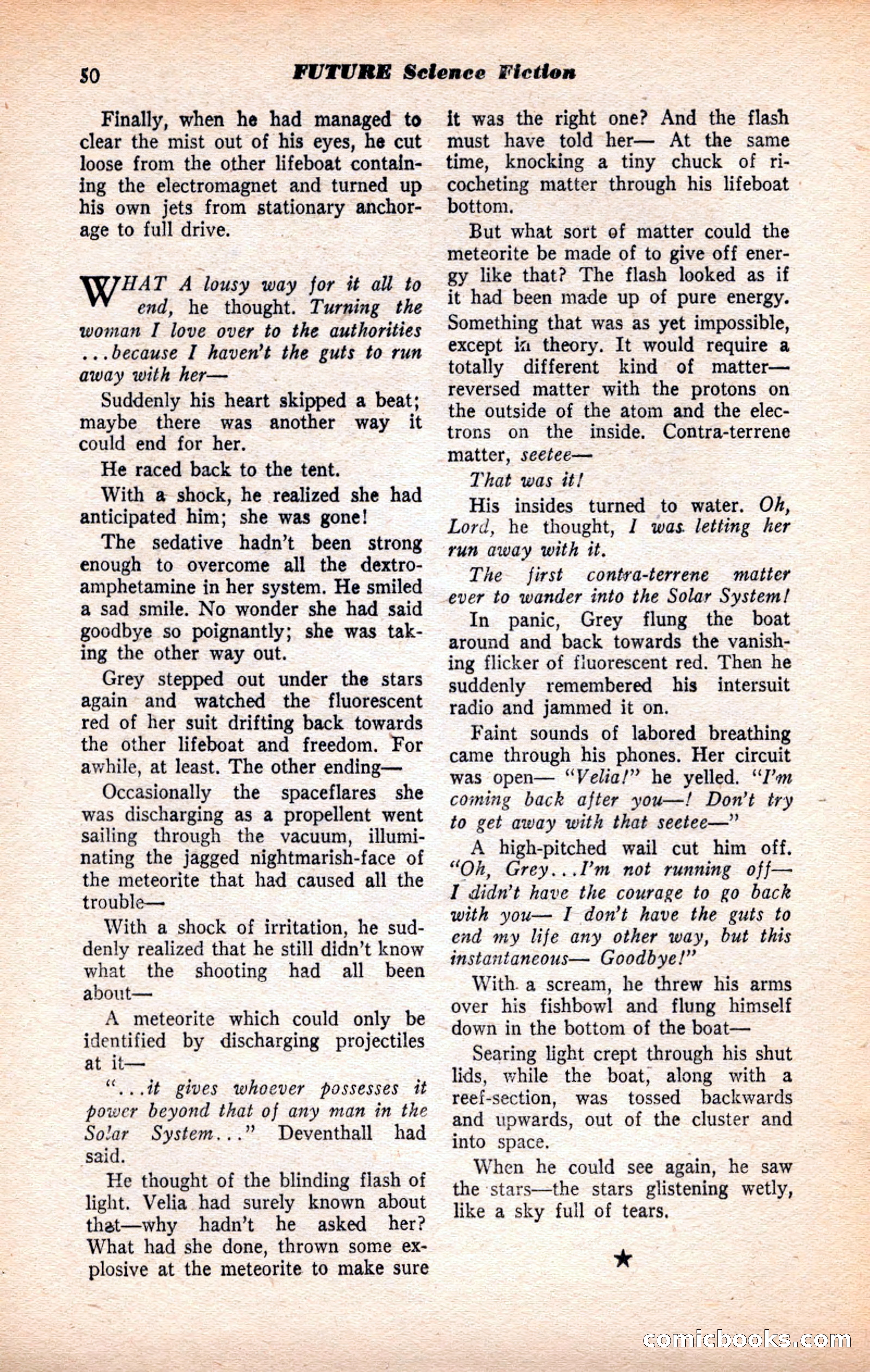 Future Science Fiction, July 1952 — page 50 of 100