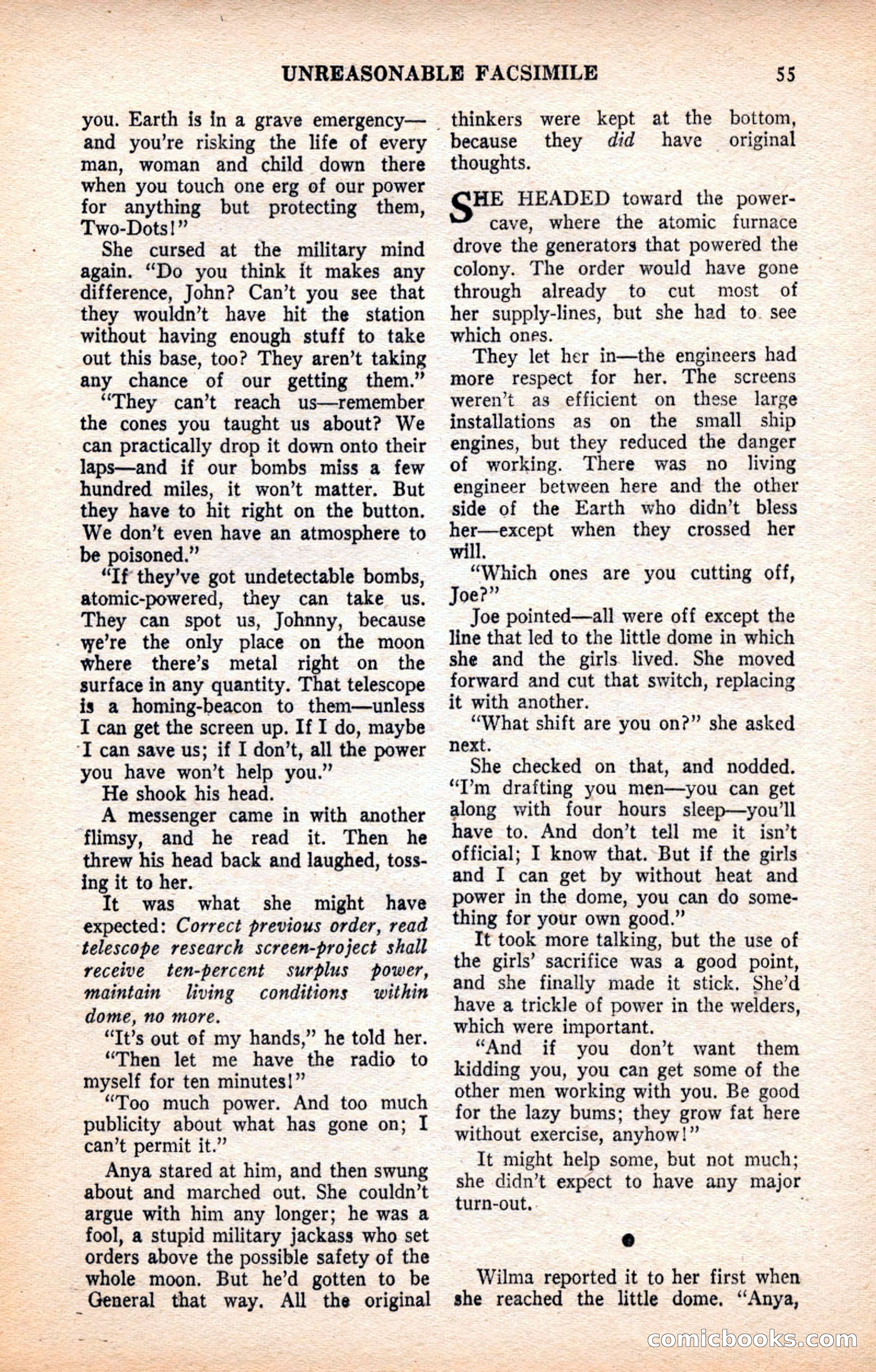Future Science Fiction, July 1952 — page 55 of 100