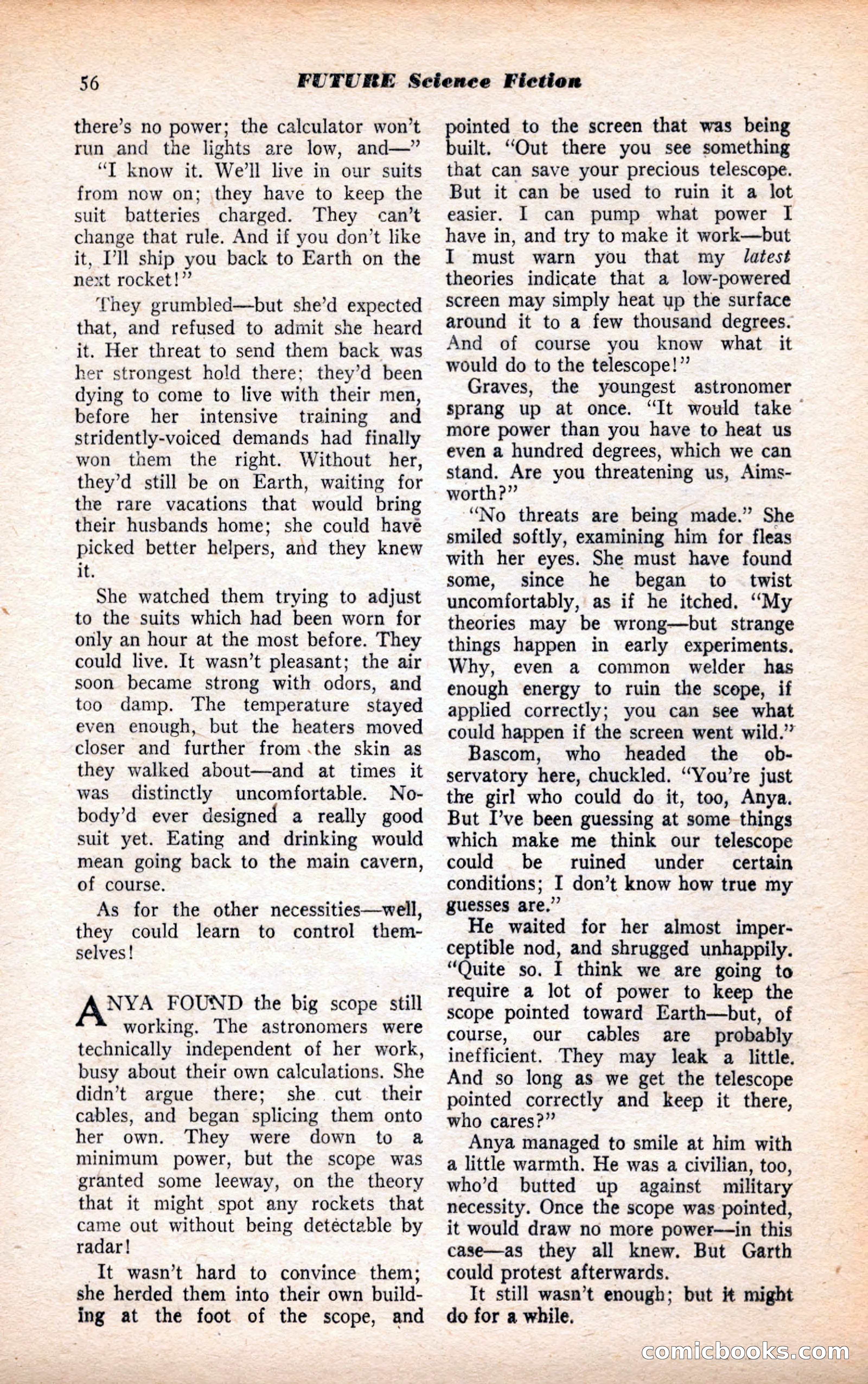 Future Science Fiction, July 1952 — page 56 of 100