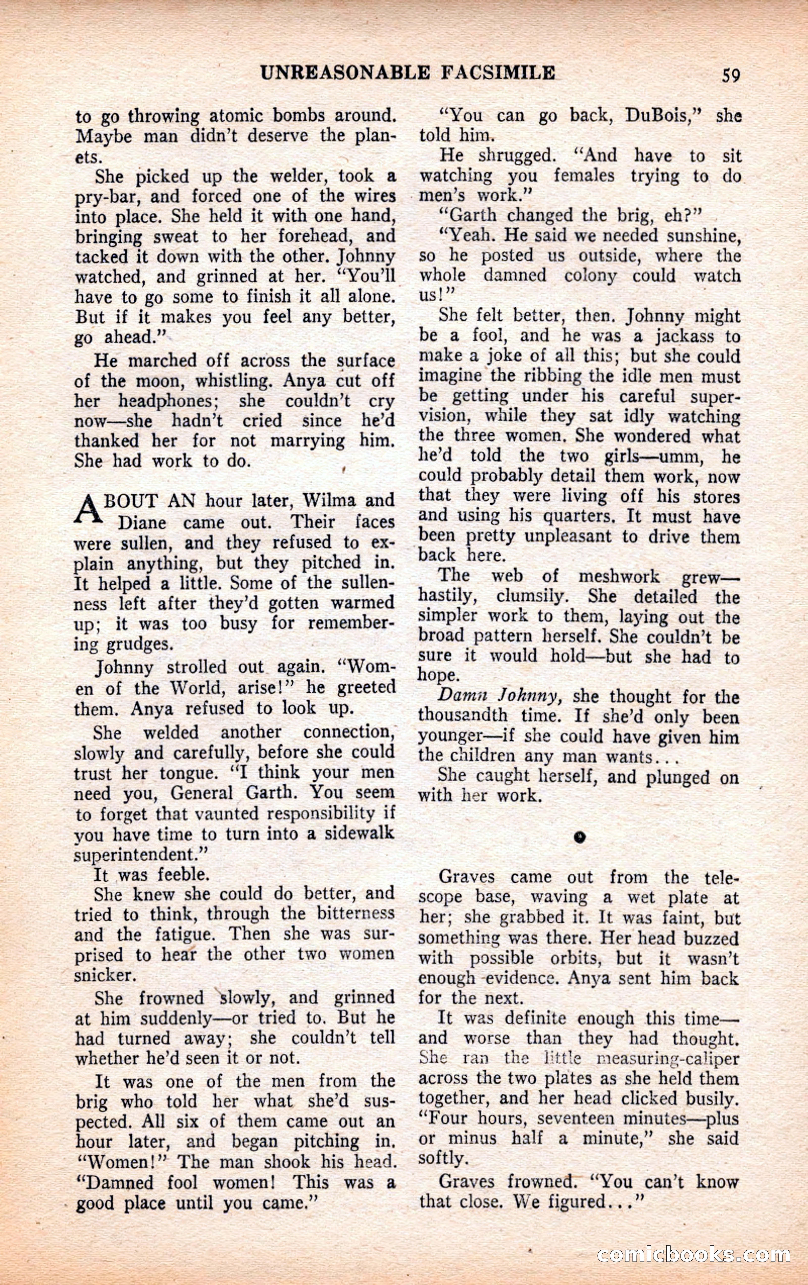 Future Science Fiction, July 1952 — page 59 of 100