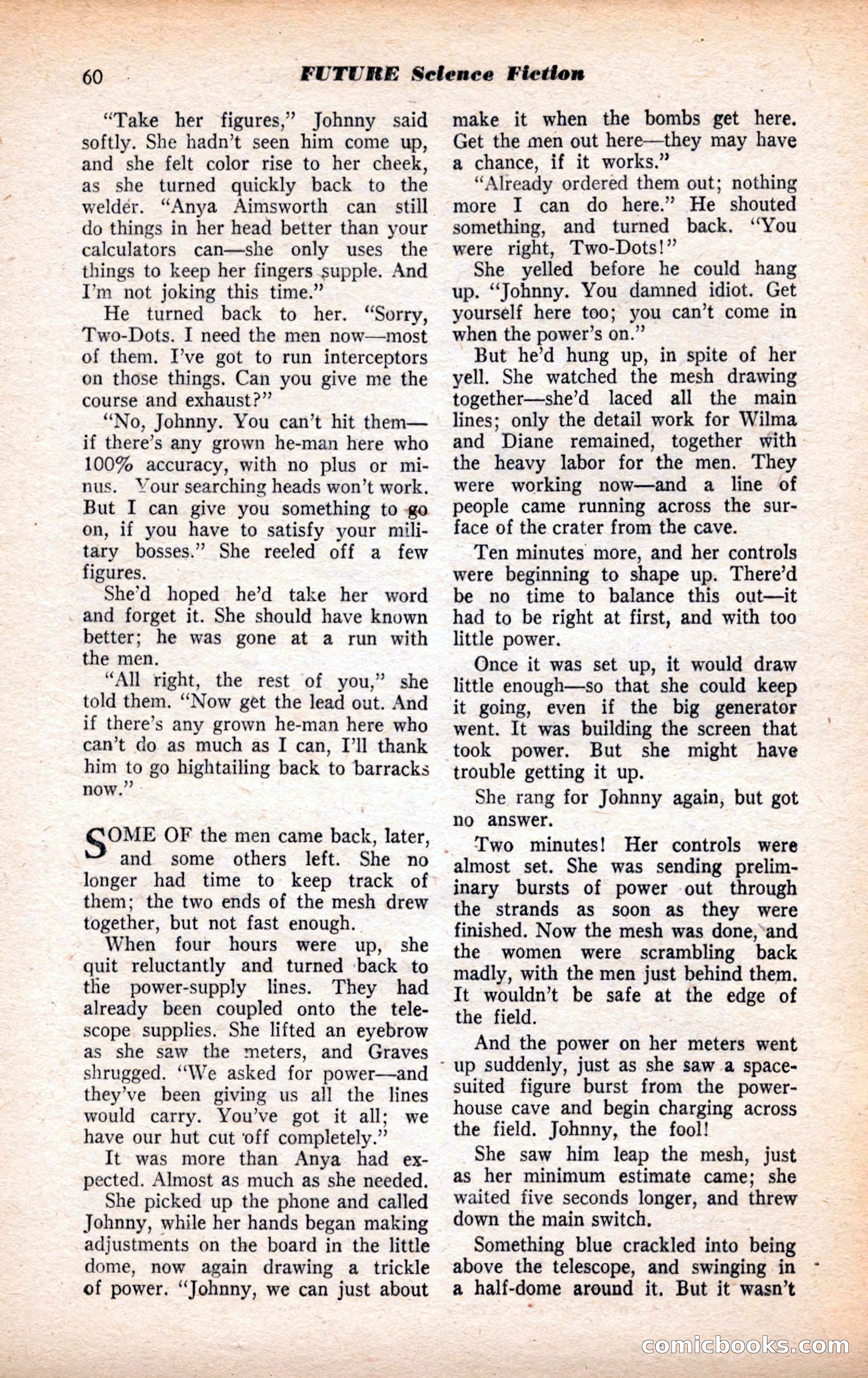 Future Science Fiction, July 1952 — page 60 of 100