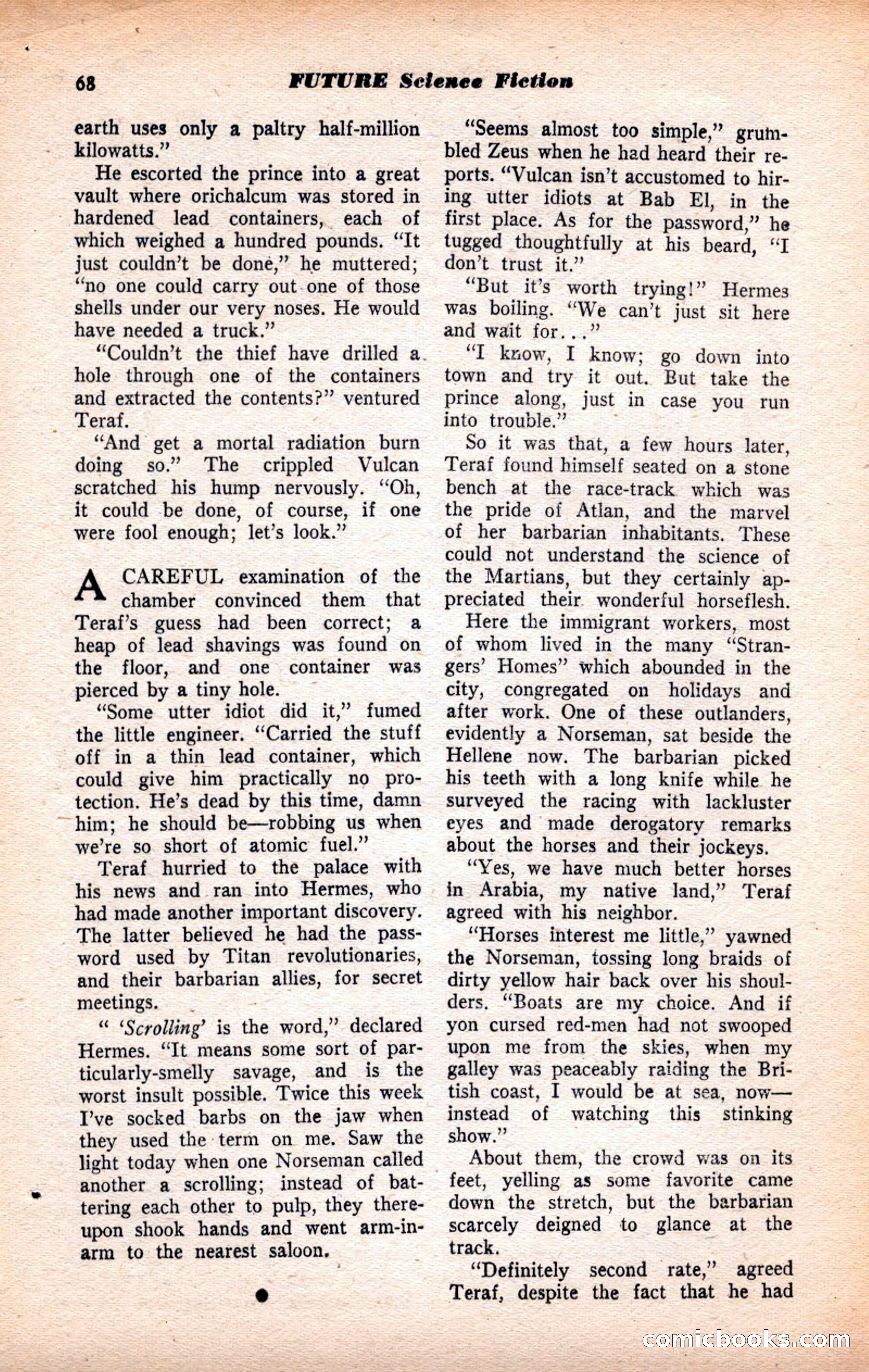Future Science Fiction, July 1952 — page 68 of 100