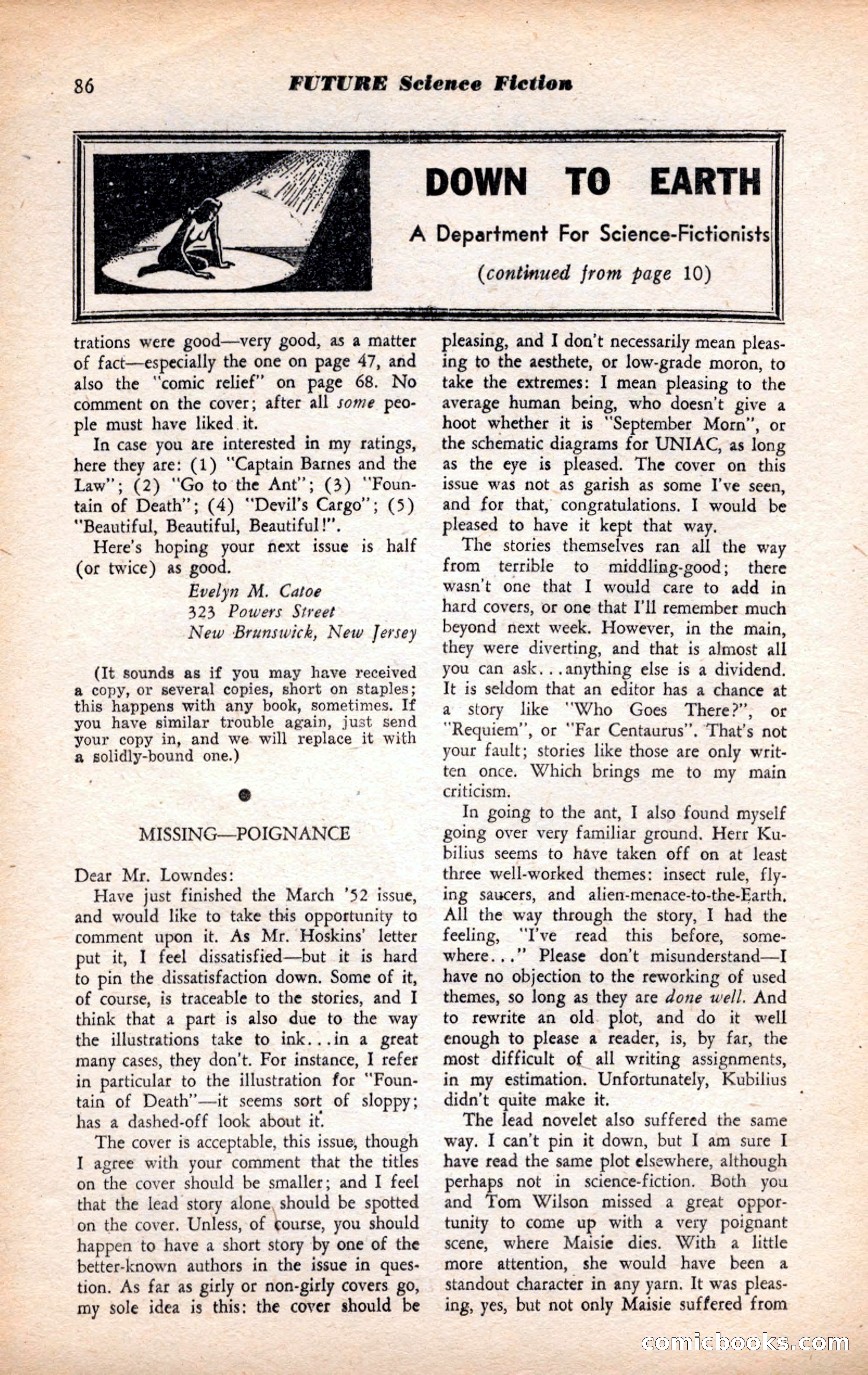 Future Science Fiction, July 1952 — page 86 of 100