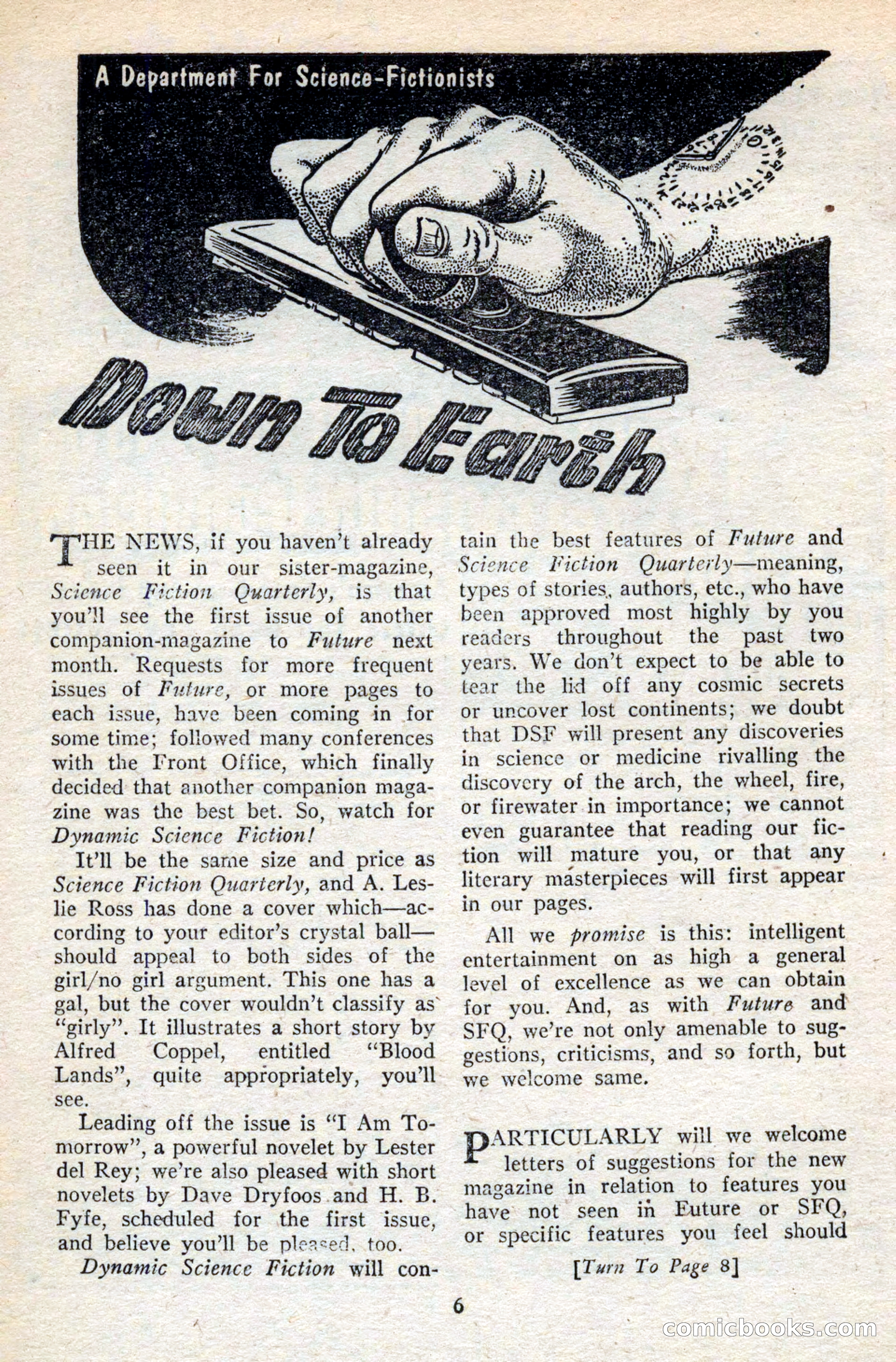 Future Science Fiction, November 1952 — page 6 of 96