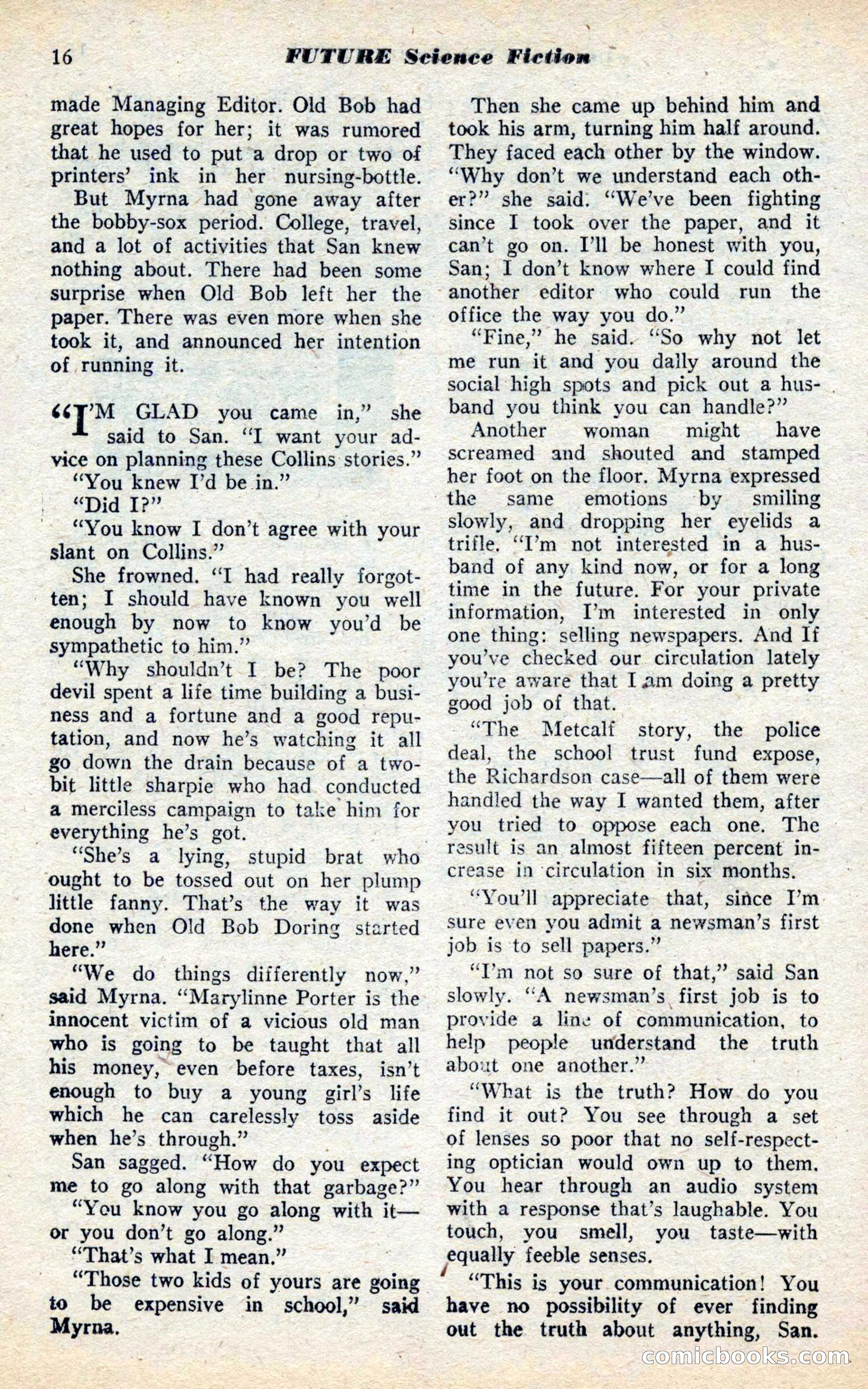 Future Science Fiction, November 1952 — page 16 of 96