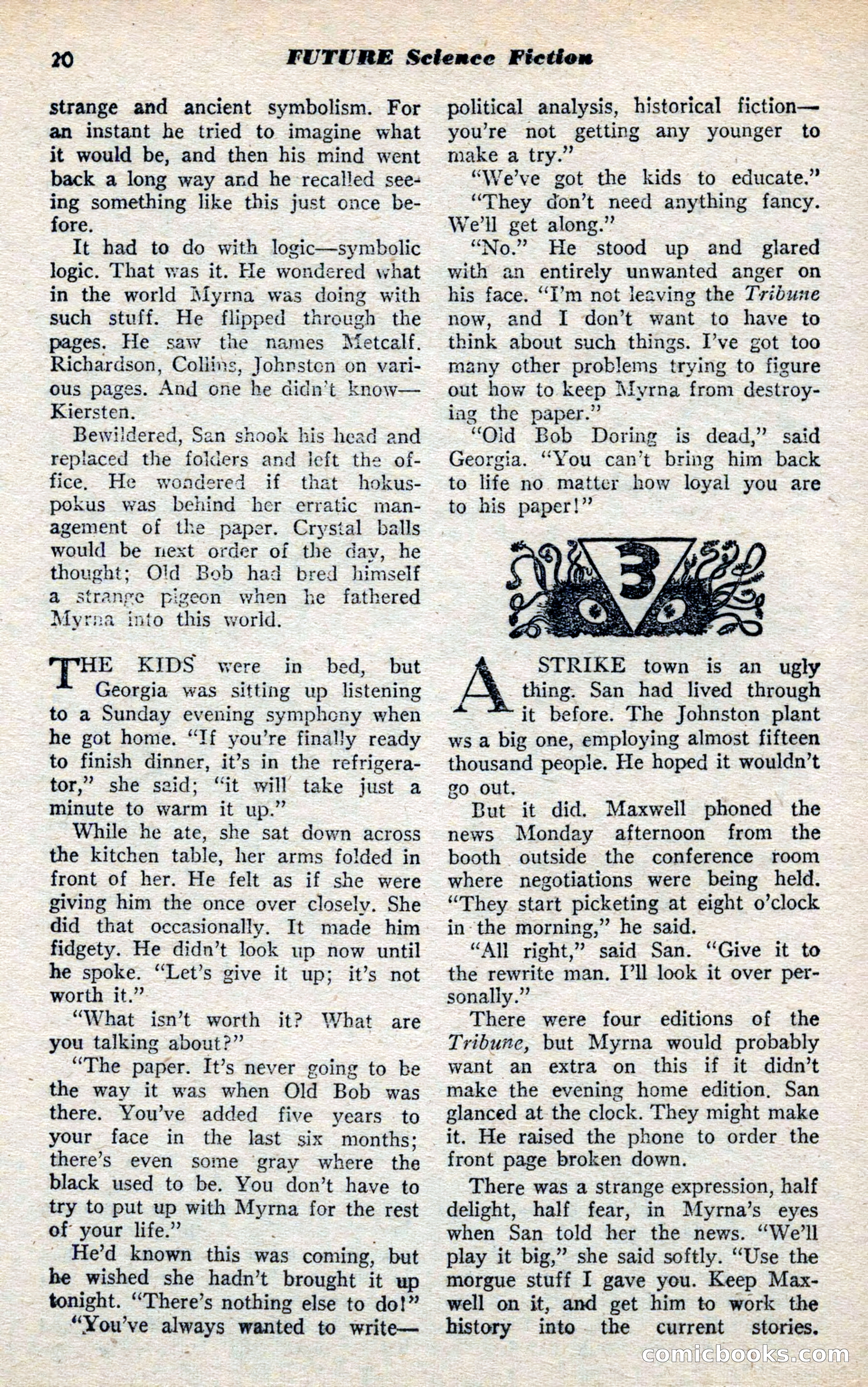 Future Science Fiction, November 1952 — page 20 of 96
