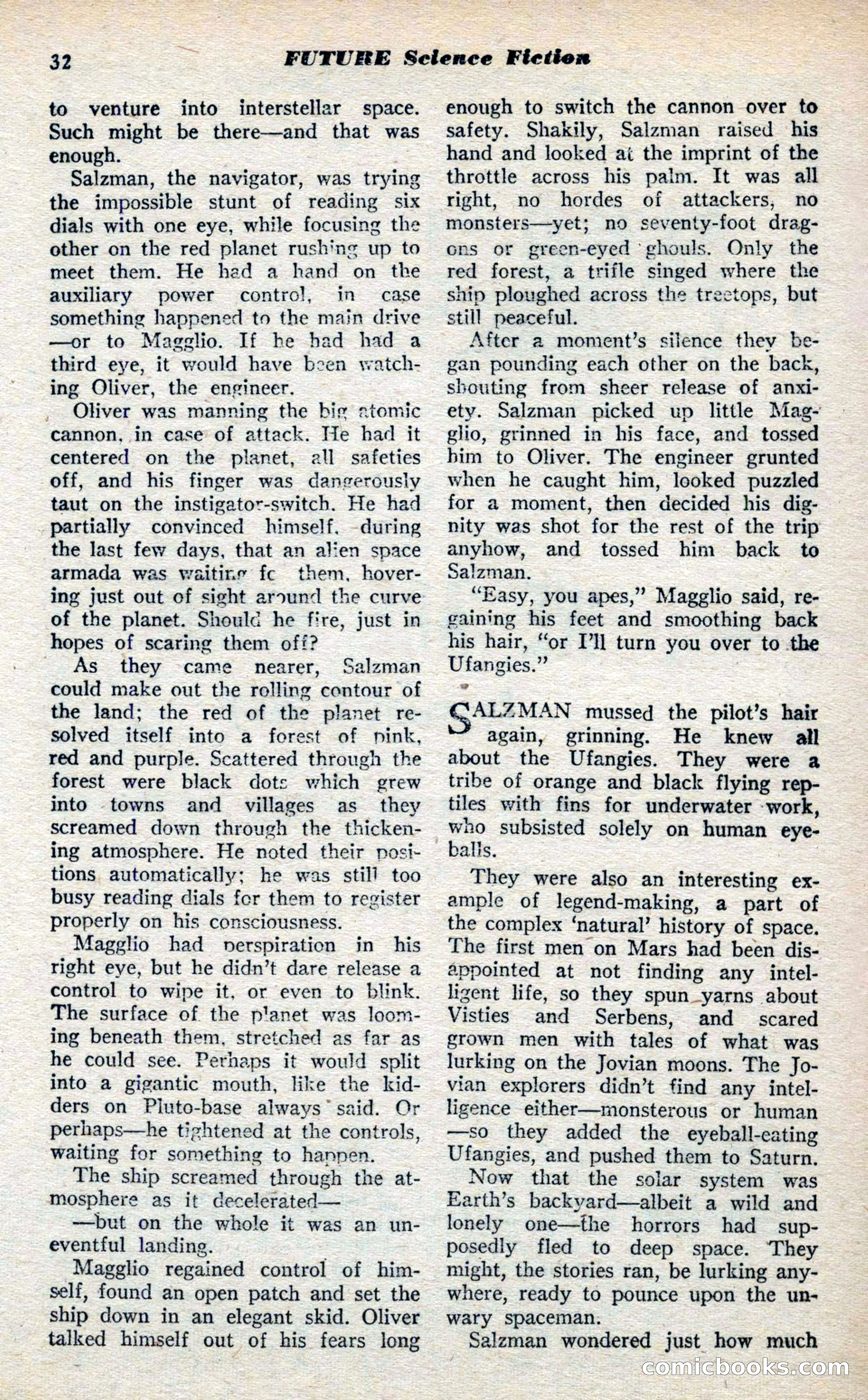 Future Science Fiction, November 1952 — page 32 of 96