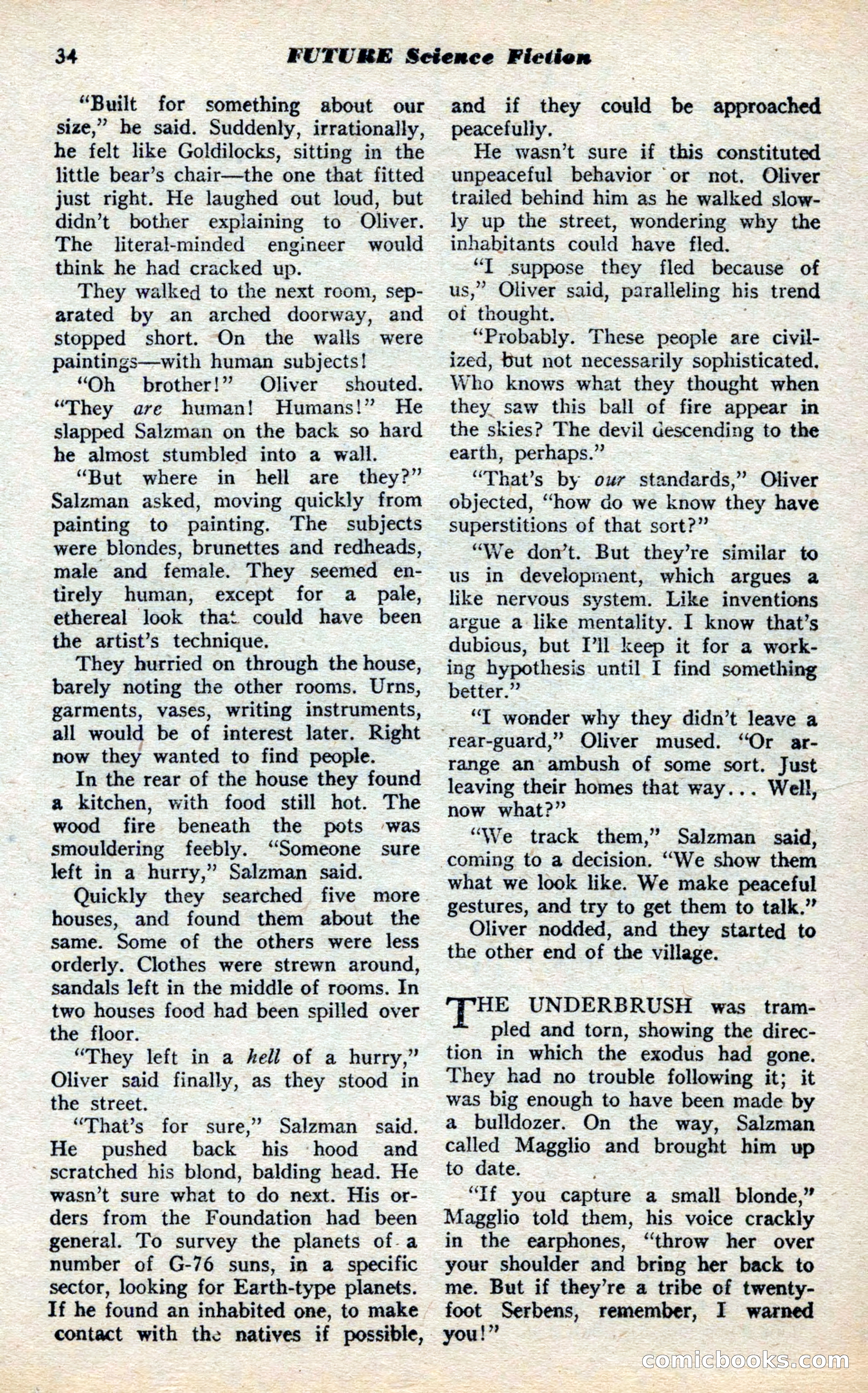 Future Science Fiction, November 1952 — page 34 of 96