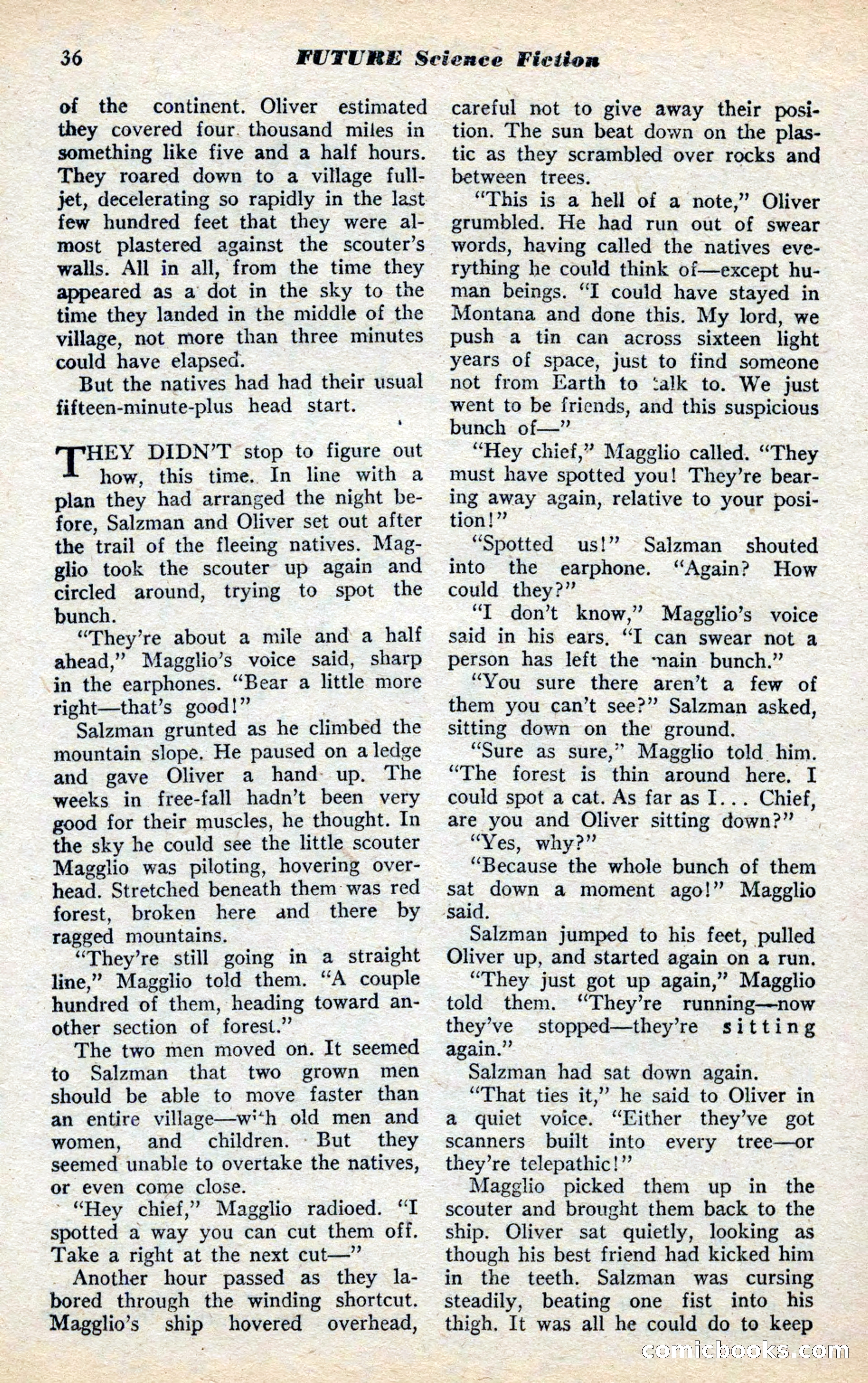 Future Science Fiction, November 1952 — page 36 of 96